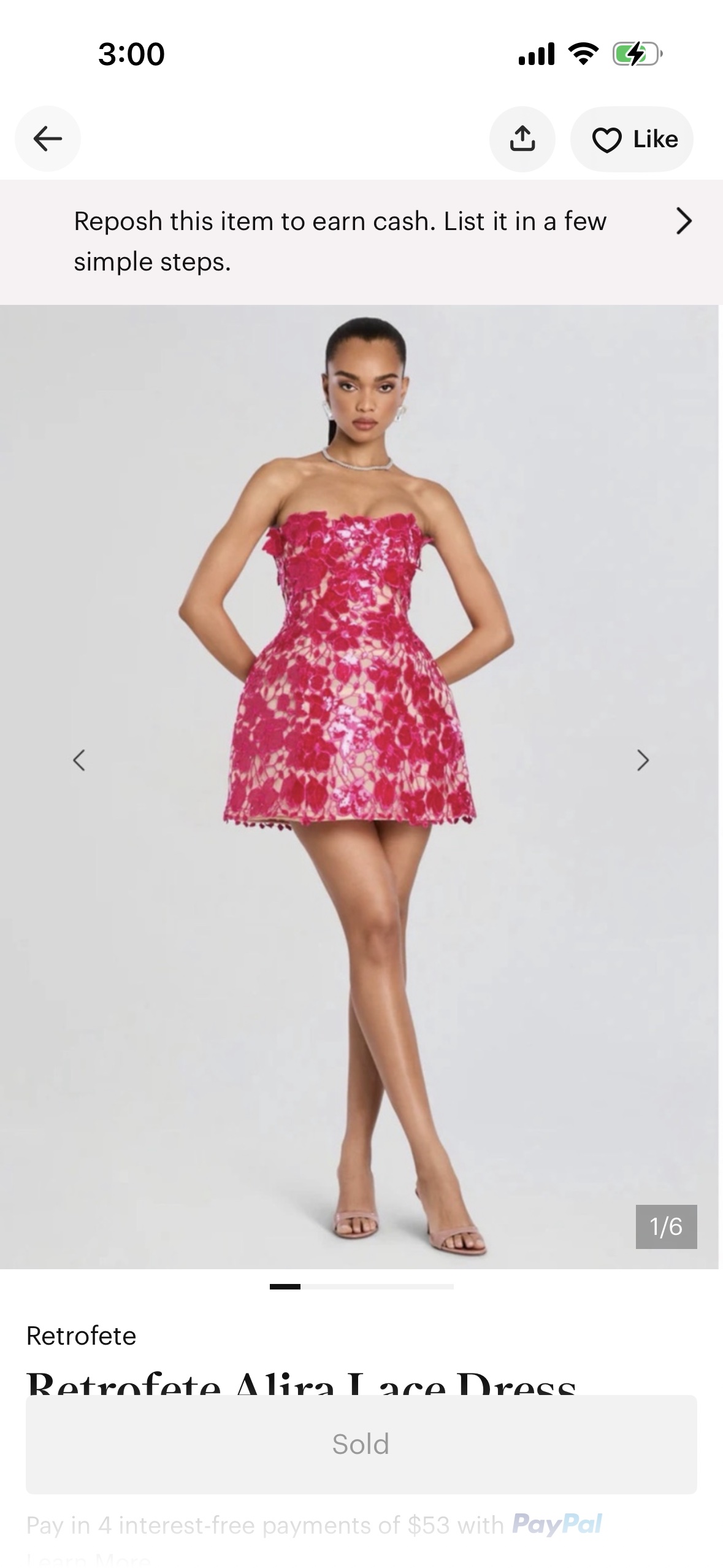 retrofete pink mini dress Astrid Sequin Dress  Retrofete