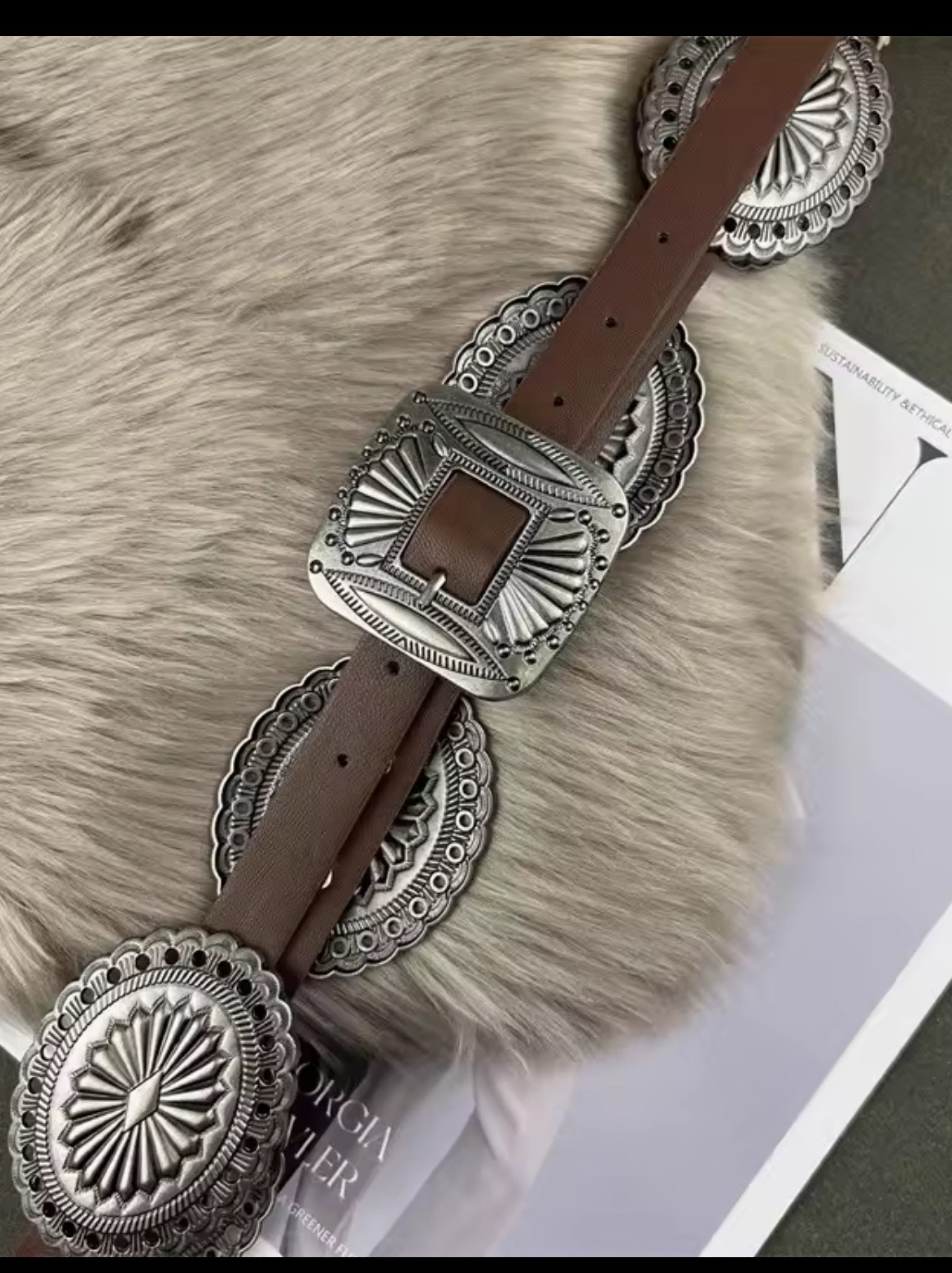 Brown RL Look Belt