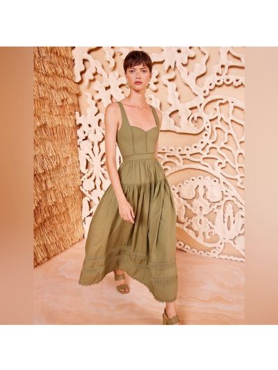 ❤️新品未使用　タグ付き【Alice + Olivia 】希少マキシ丈【0】マキシ Alice + Olivia Pria Embellished Top by Alice + Olivia | Pickle