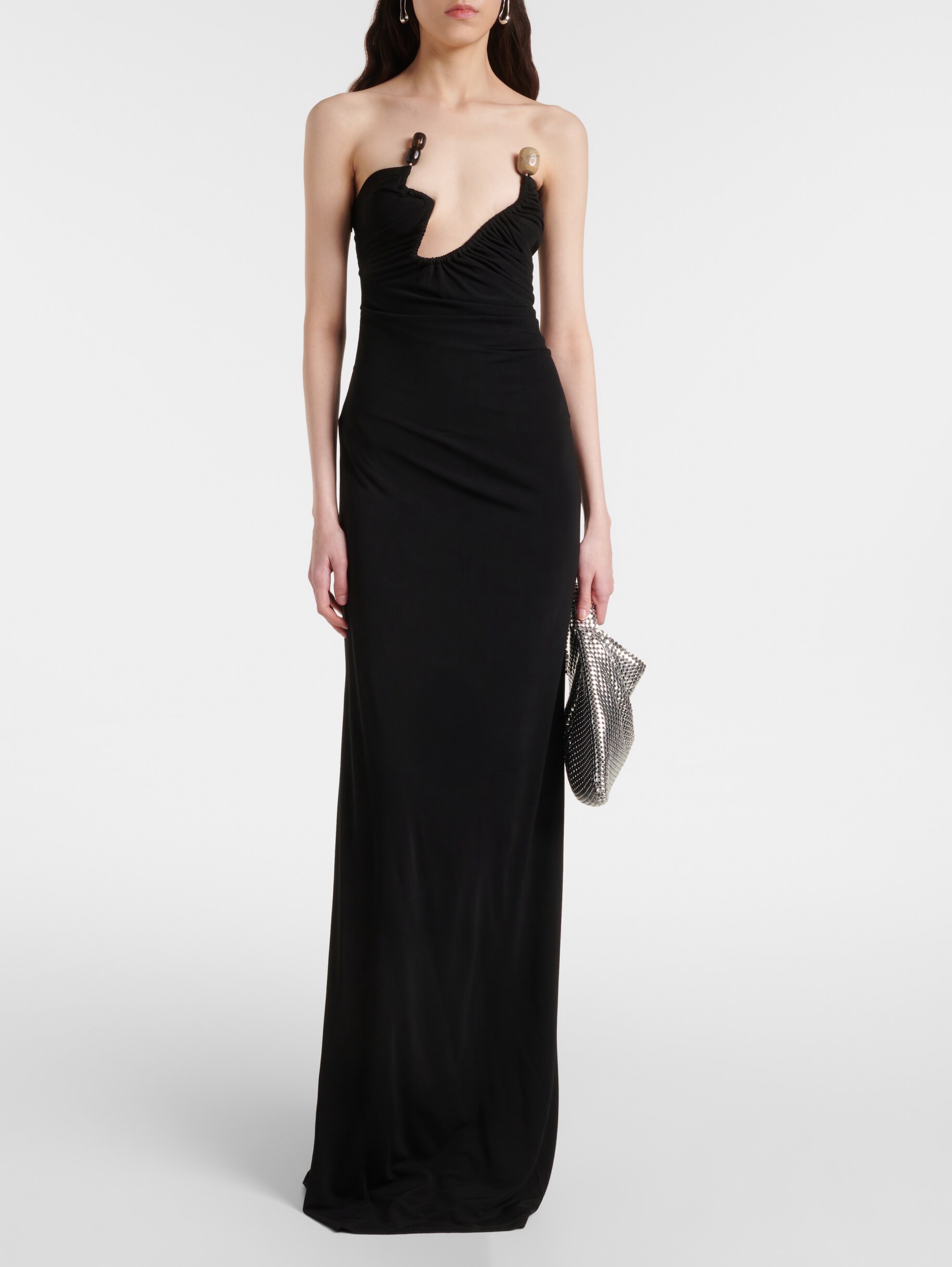 christopher esber dresses the Vivenda dress excels in settings that call for elevated sartorial expression Christopher Esber Draped Quartz Bezel