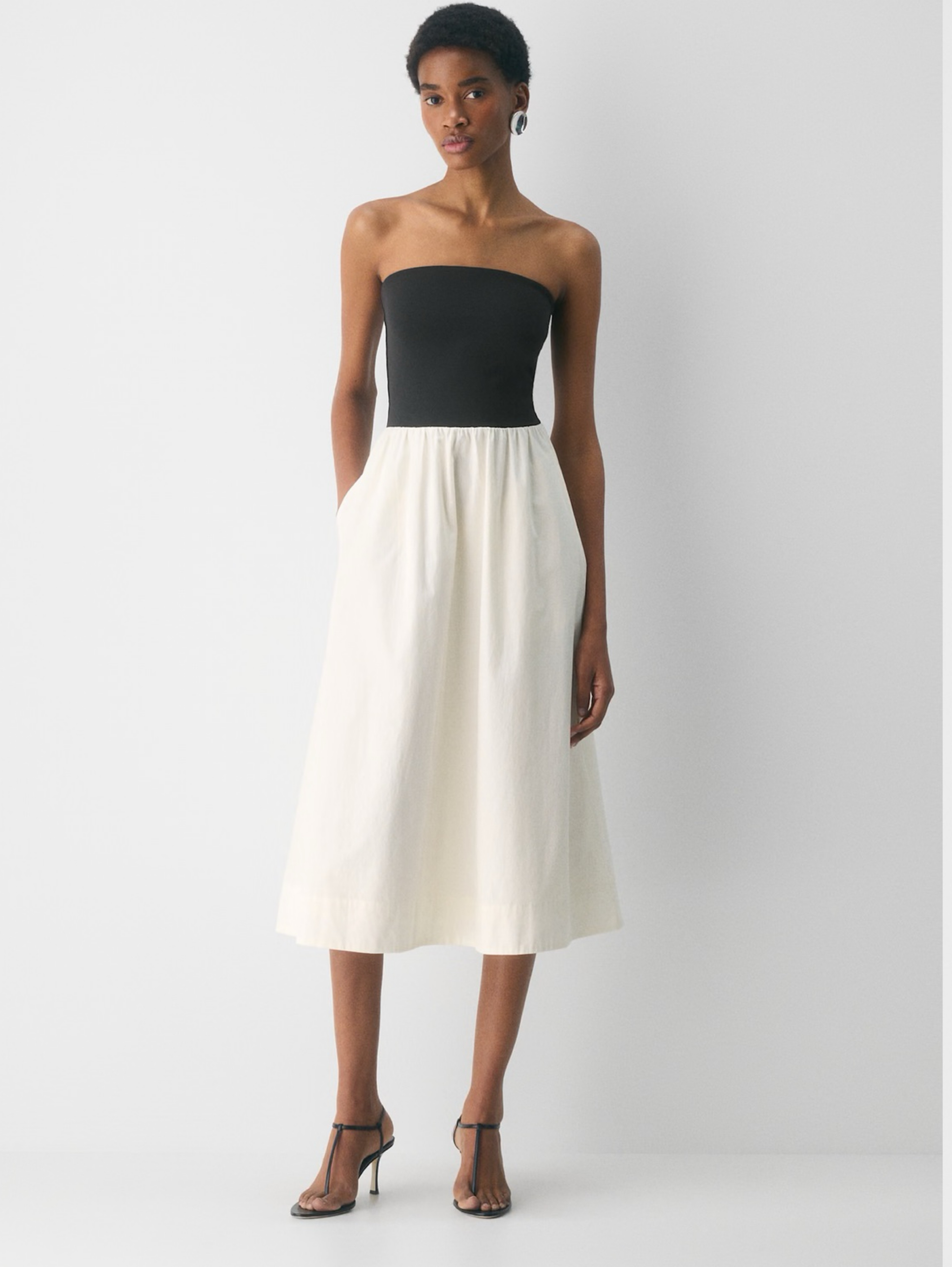 aritzia white midi dress White Event Dress @aritzia