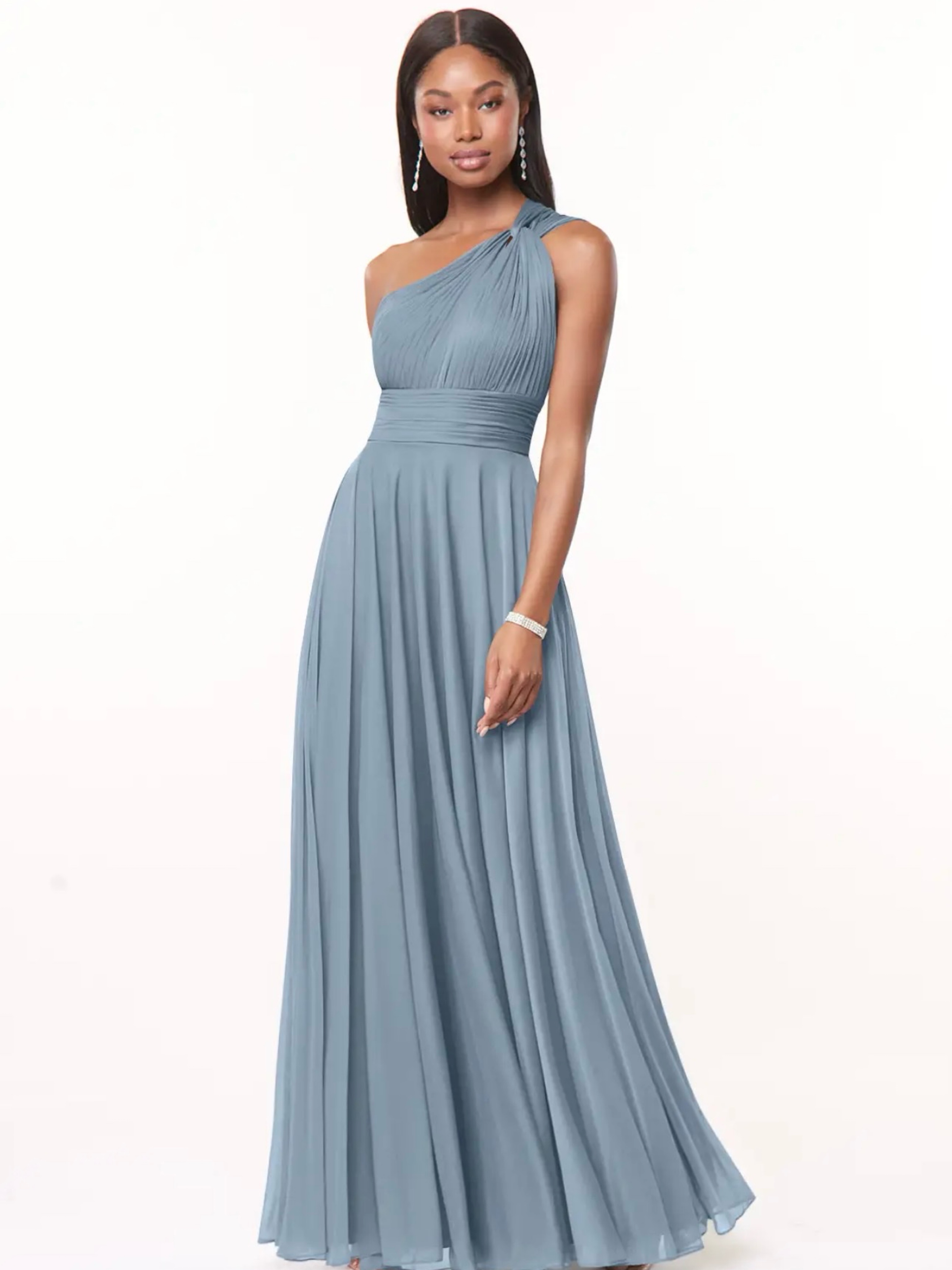 azazie bridesmaid dresses dusty blue Azazie Zeya