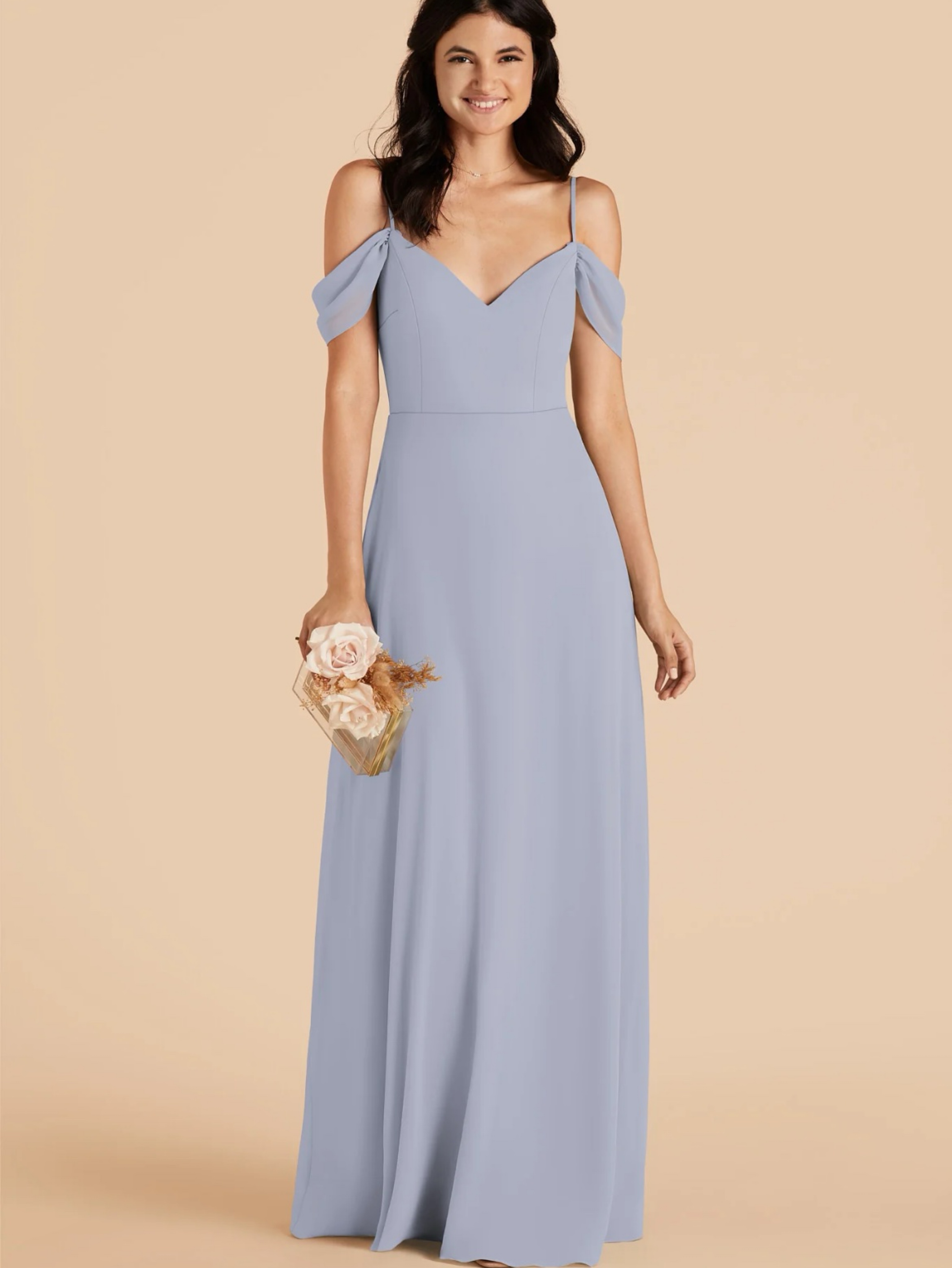 birdy grey dusty blue dresses Dusty Blue Bridesmaid Dress Shiny Satin Size 2X