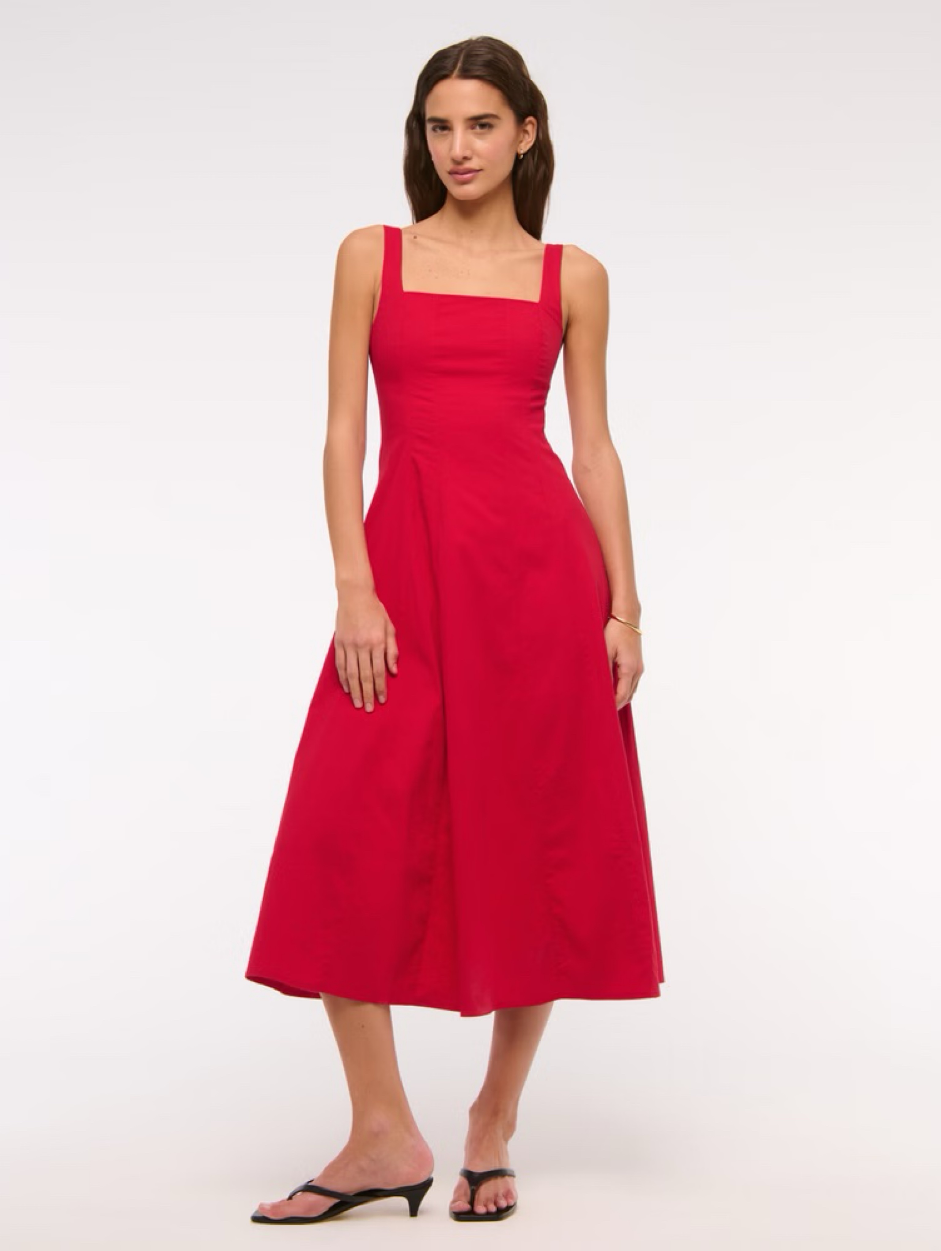zara halter dress | Fishtail Black Maxi Color_Metallic Size CN/US:S / 2 Features a thin strap Orange Hibiscus Halter Dress