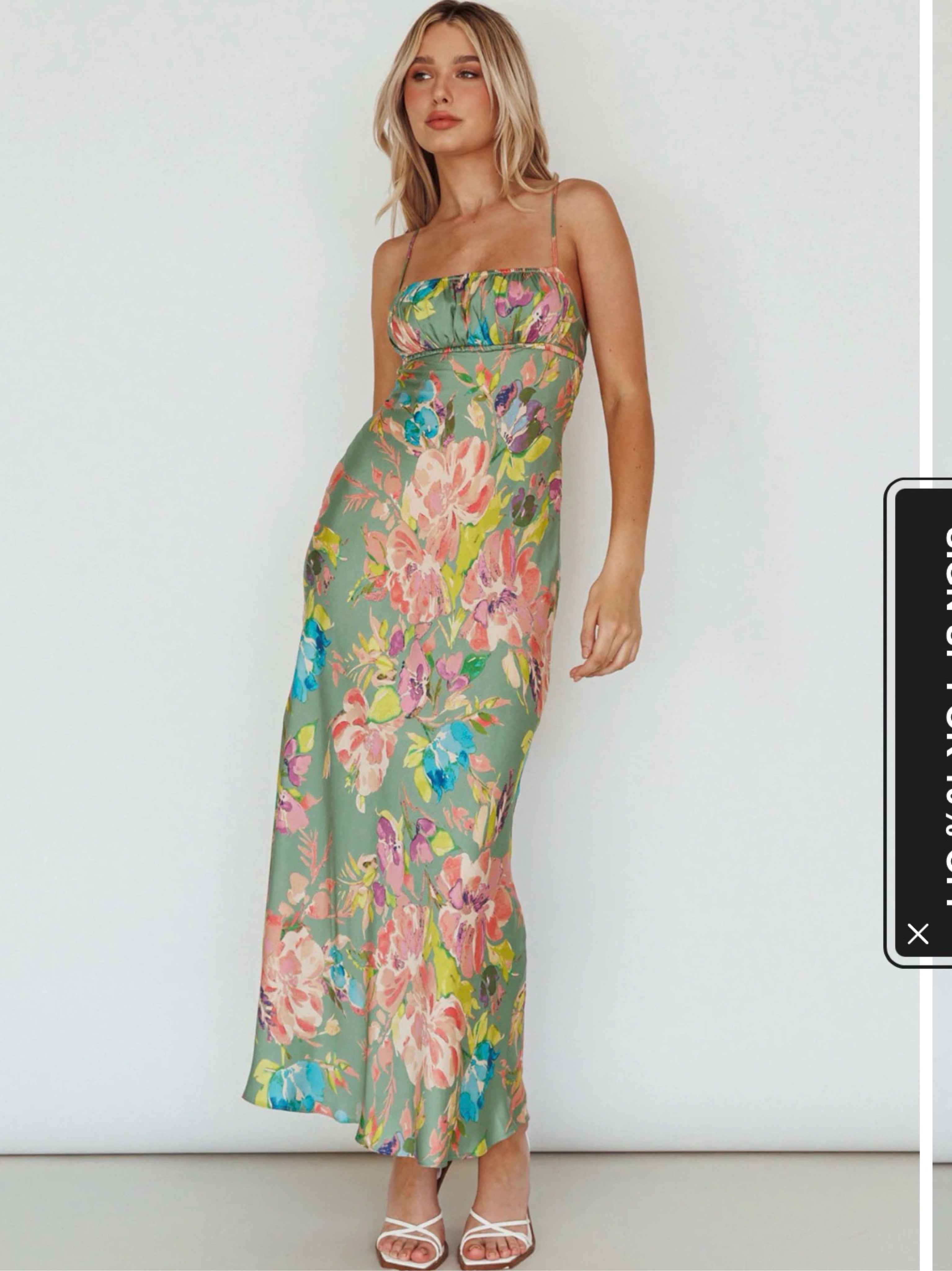 selfie leslie midi dress Perfect Day Satin Midi Dress Gold