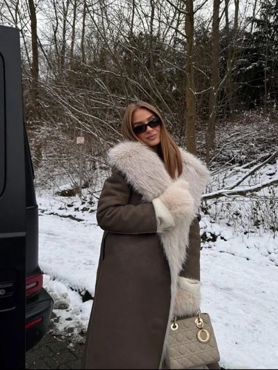 ZARA REVERSIBLE FAUX FUR DOUBLE-FACED COAT by Zara | Pickle