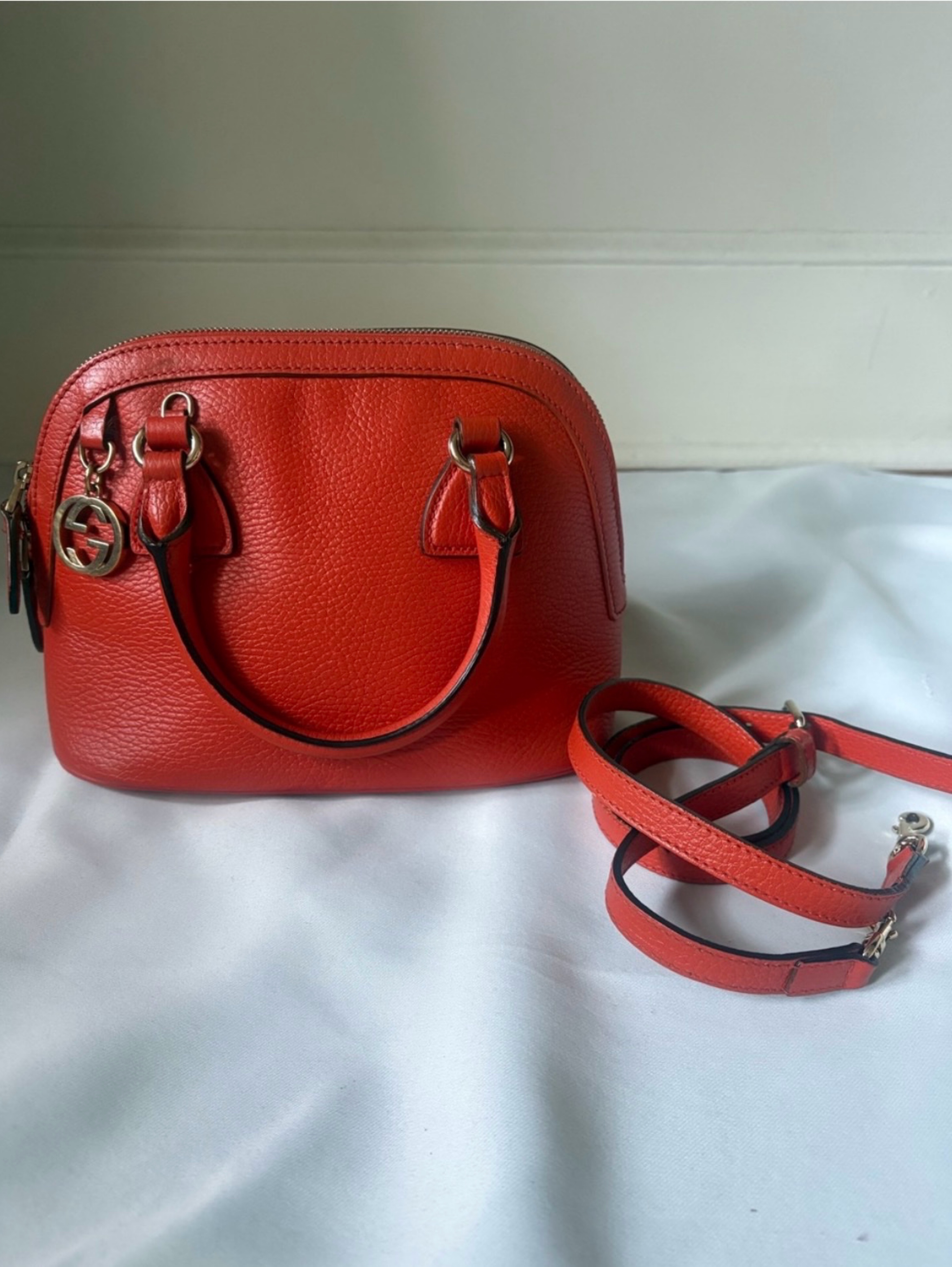 vintage Gucci GG Charm Mini Dome Satchel Bag