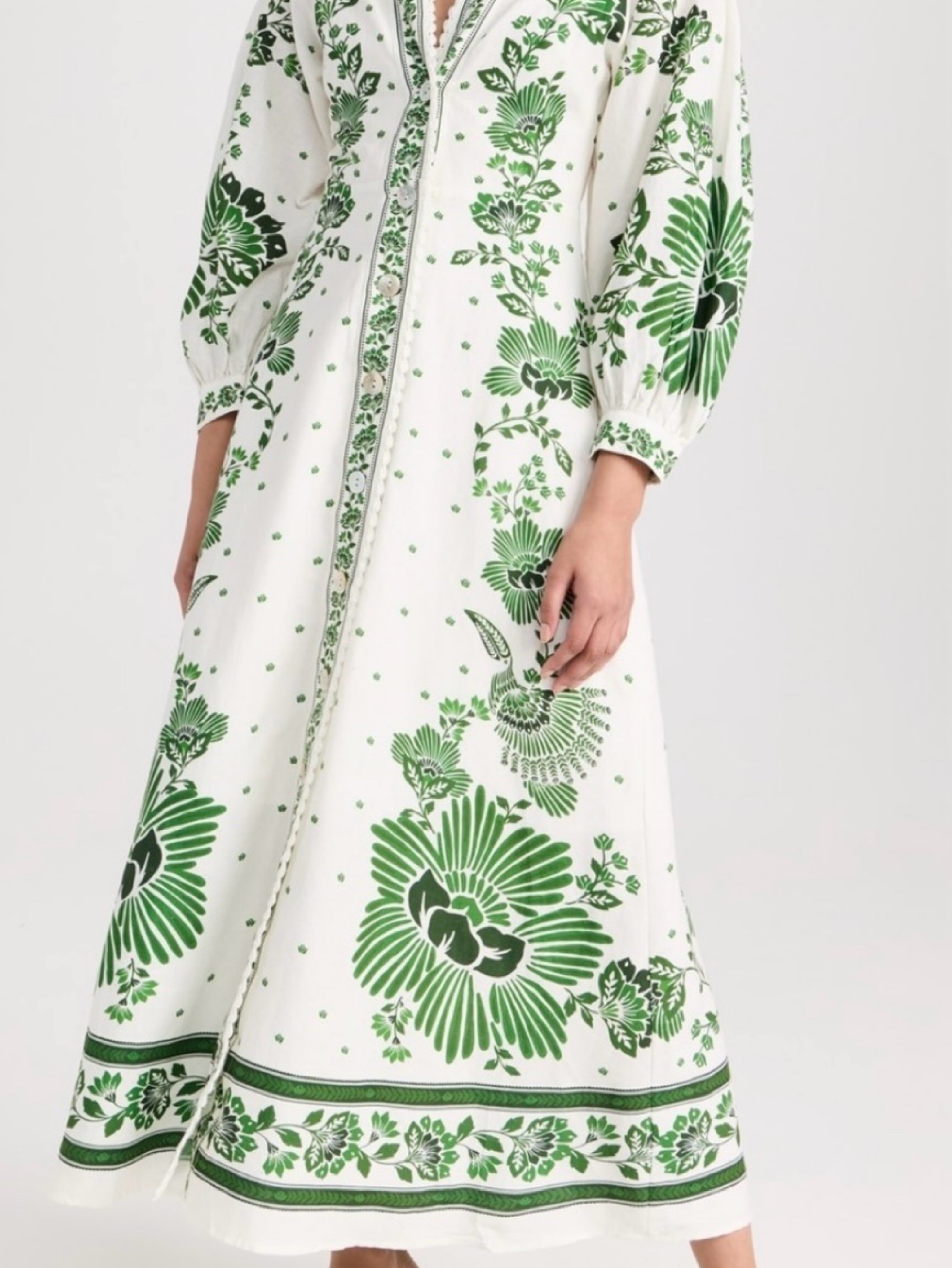 forest soul off white maxi dress Farm Rio Forest Soul Off-White Maxi Dress by FARM RIO