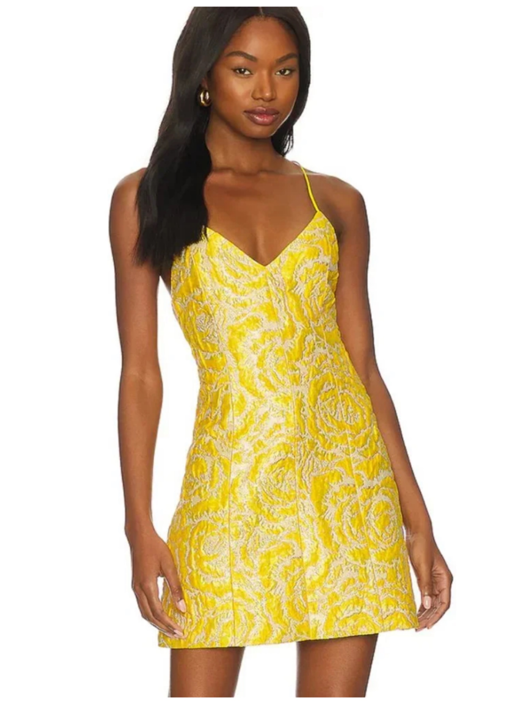 Yellow Alice + Olivia Mini Dress by alice + olvia | Pickle