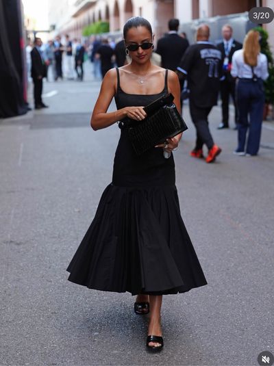 JACQUEMUS Black La Croisière 'The Agave' Midi Dress by Jacquemus
