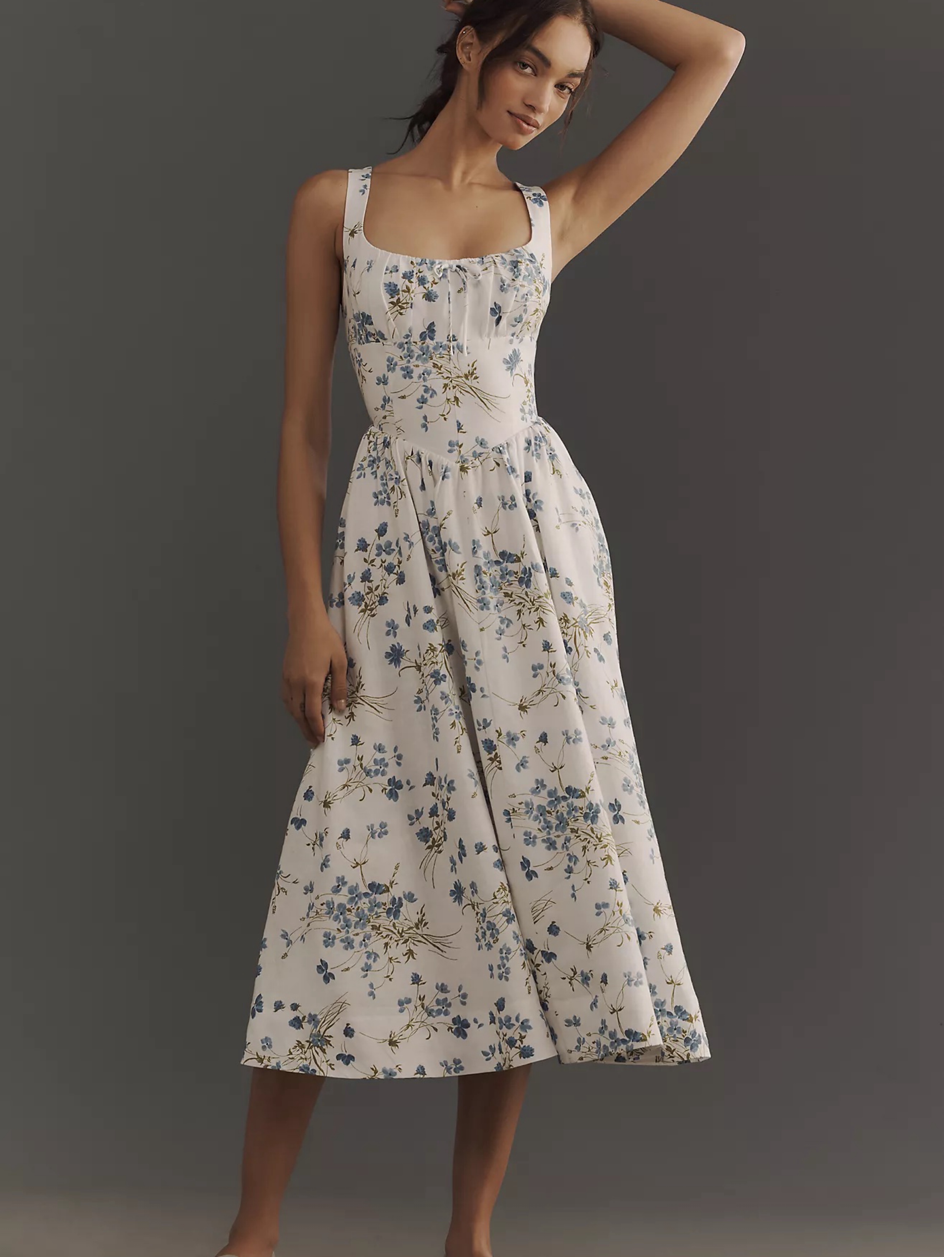 wrap dress dress Bohemian Midi Dress, Blue / X-Large sub_skirts Women Size:XL Nafori Ivory A-Line/Princess Cocktail and is made of