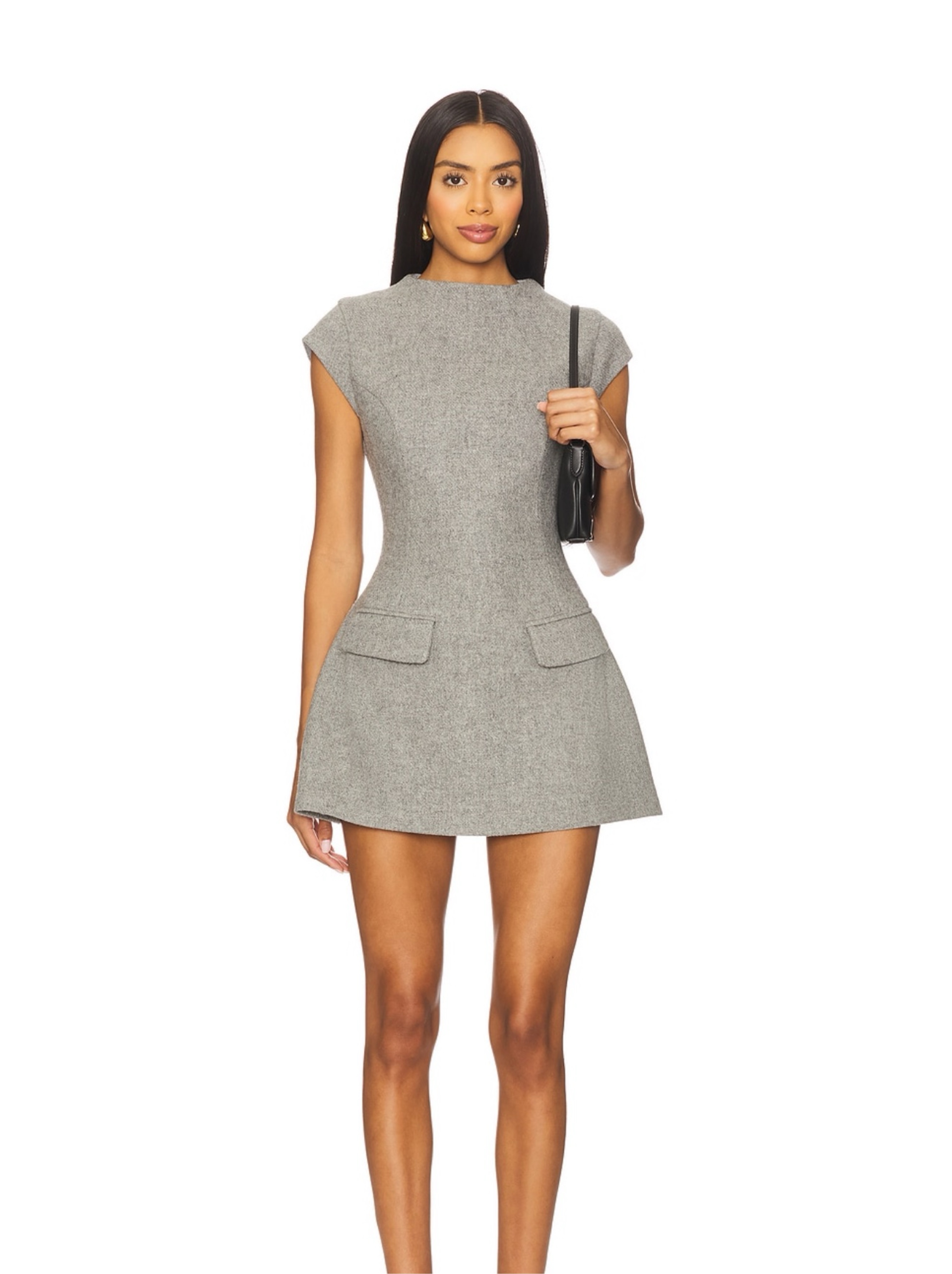 Damsen Wool Blend Mini Dress