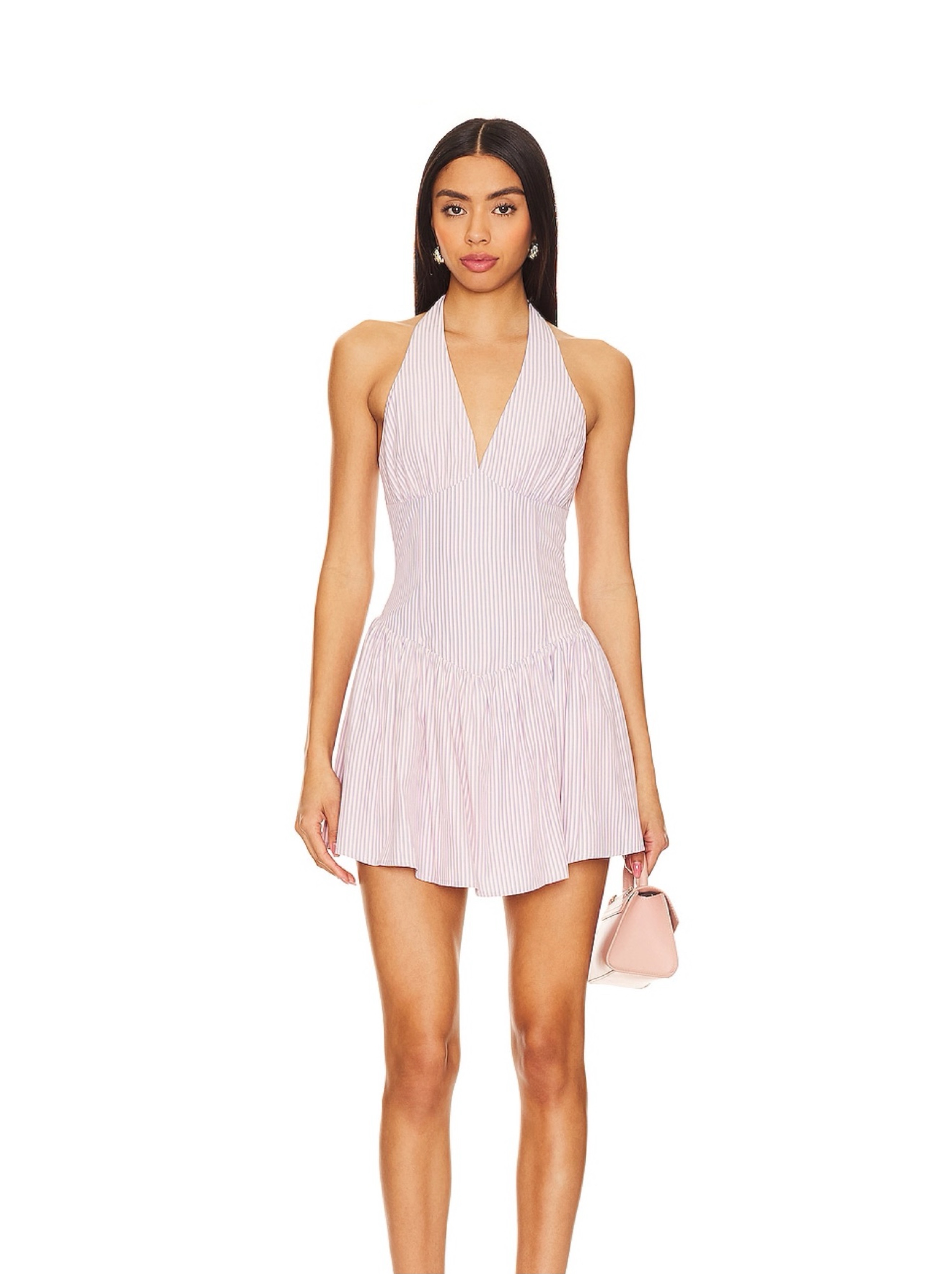 Pink Stripe Yolani Mini Dress by More To Come