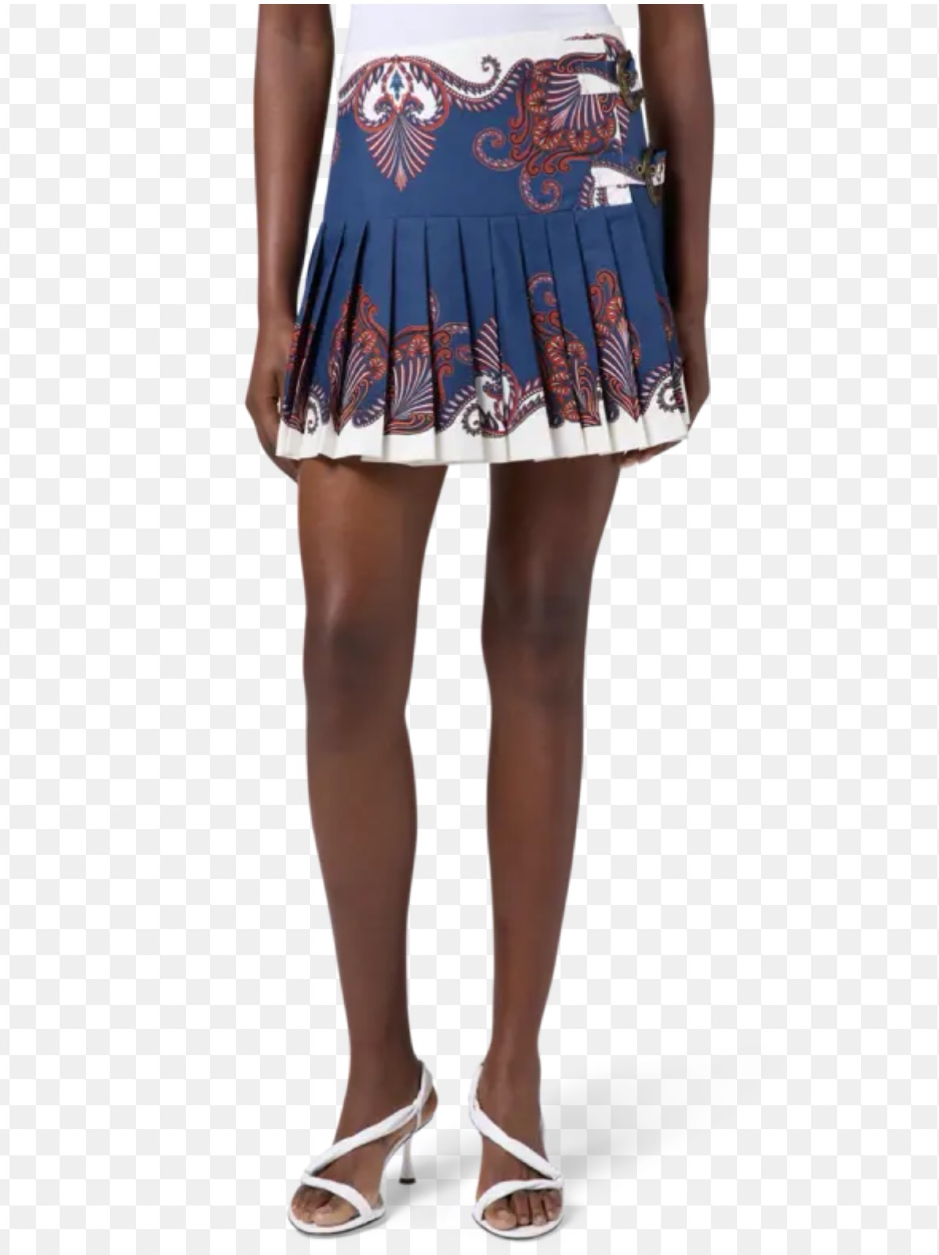 Farm Rio Pleated Mini Skirt