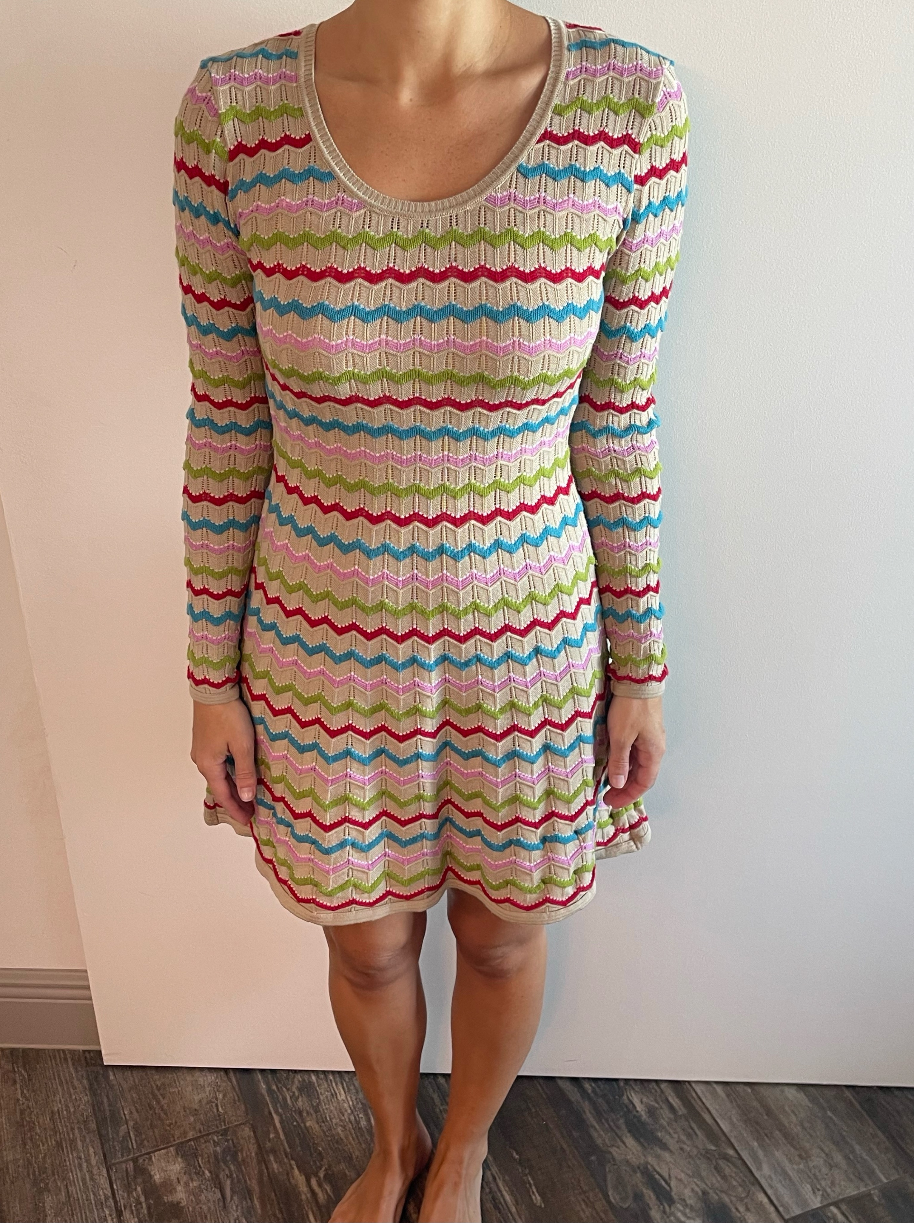 Missoni Striped Knit Midi Dress
