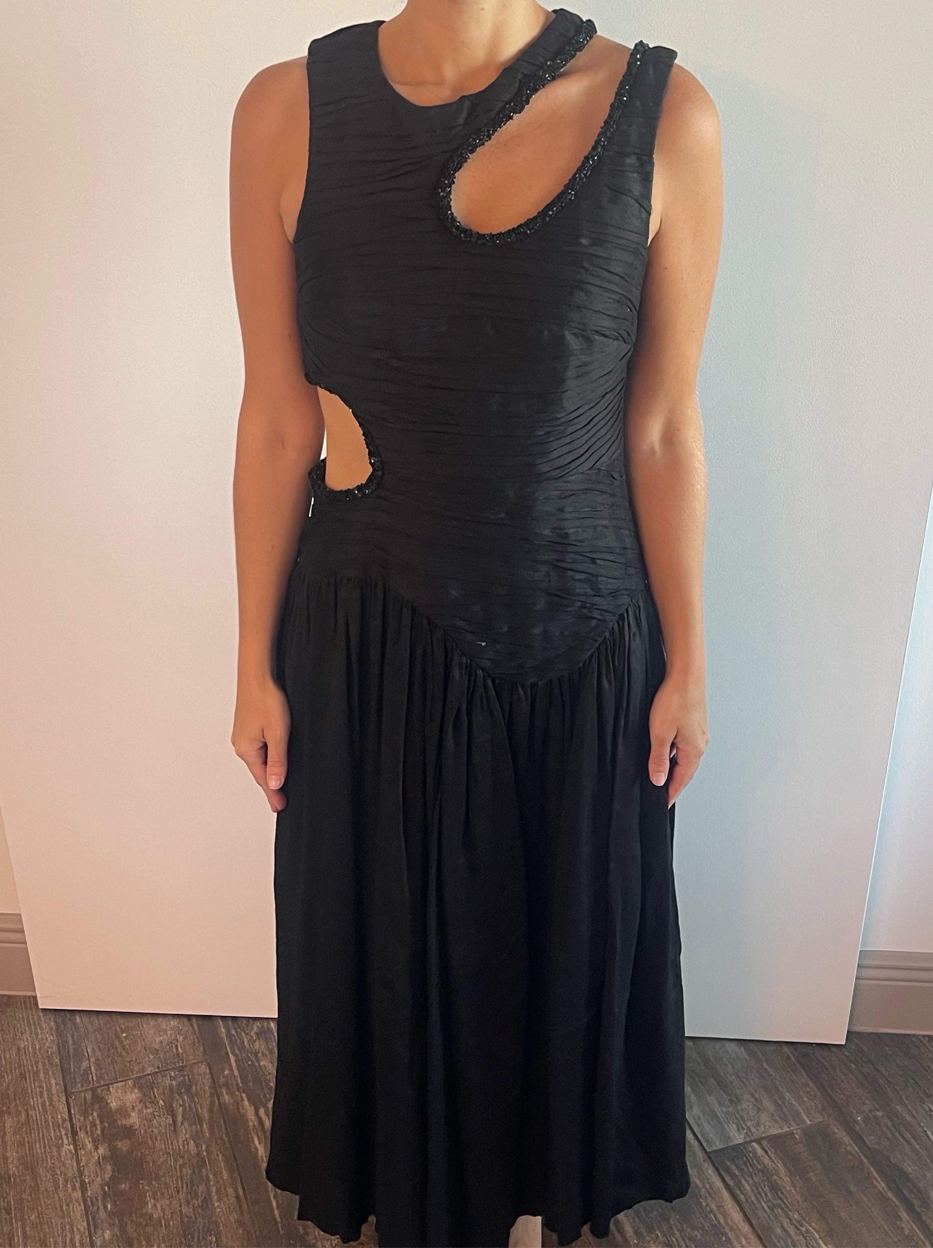Aje Black Dress
