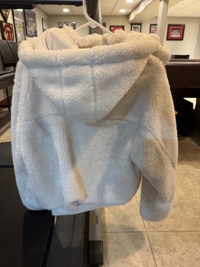 Alo White Fleece Zip Hoodie by Alo | Pickle