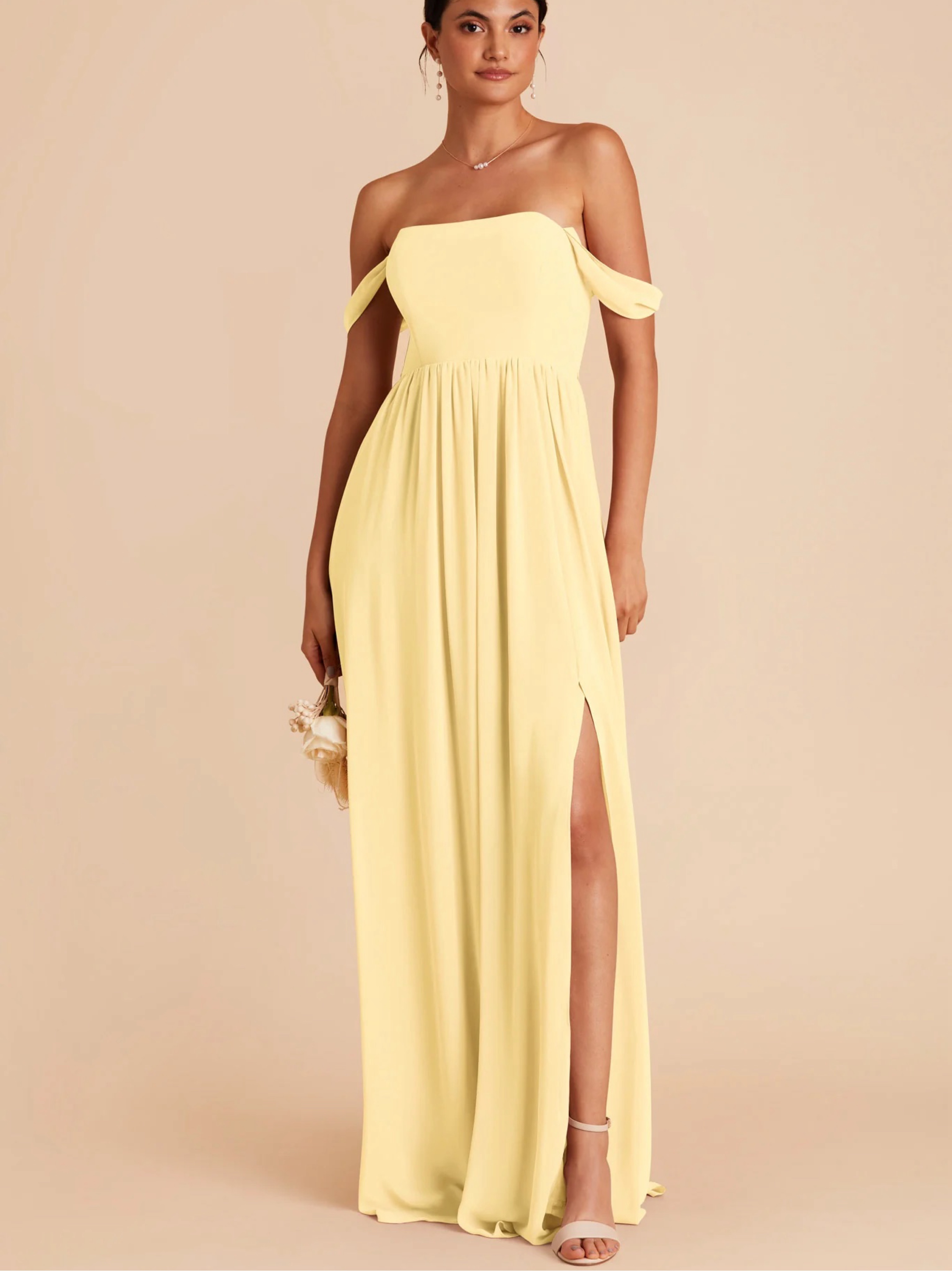 August Dress - Chiffon Lemon Sorbet