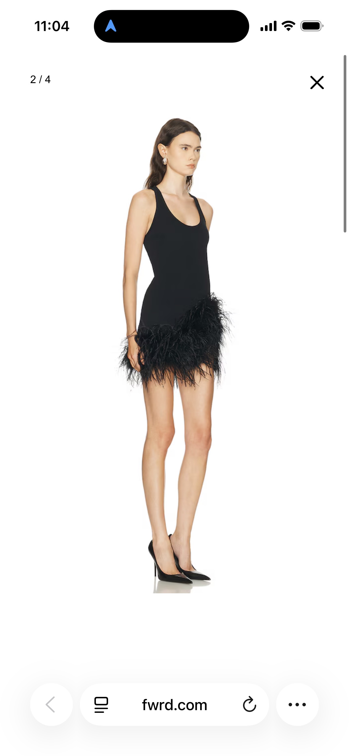 Revolve Black Feather Mini Dress by The Attico - Pickle