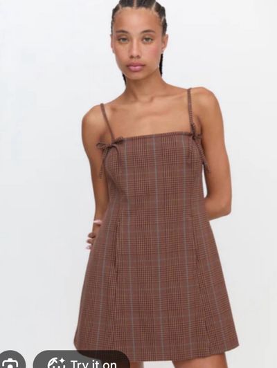 トップス House on the Hill Parent Camisole Brown Hill House Home Rennie Dress Brown Plaid by Hill House Home | Pickle