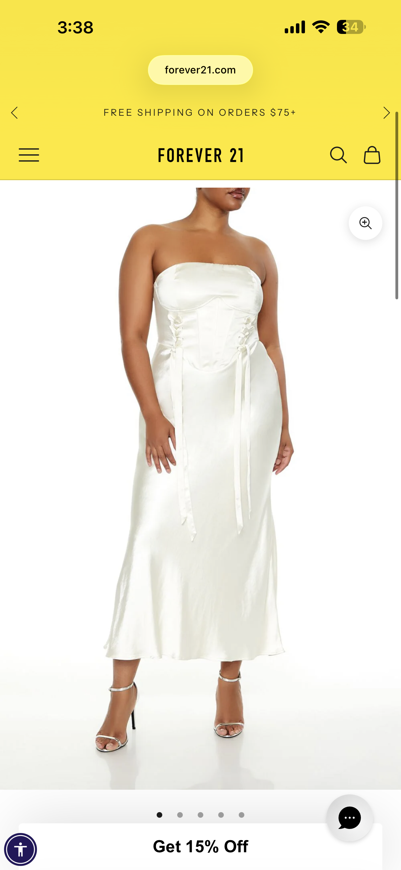 White corset bridal dress by Forever 21 - Pickle