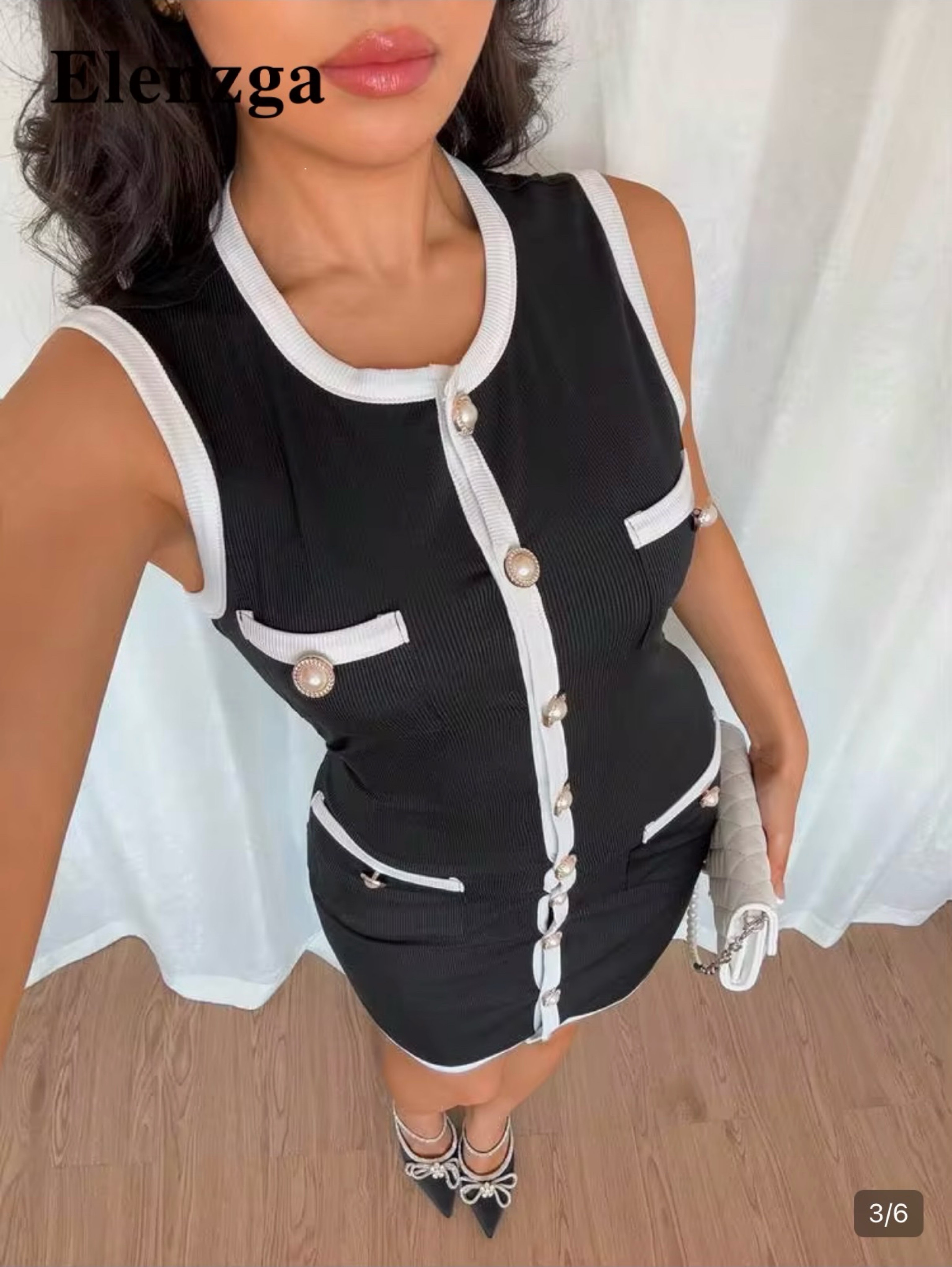 fitted mini dress -size m
