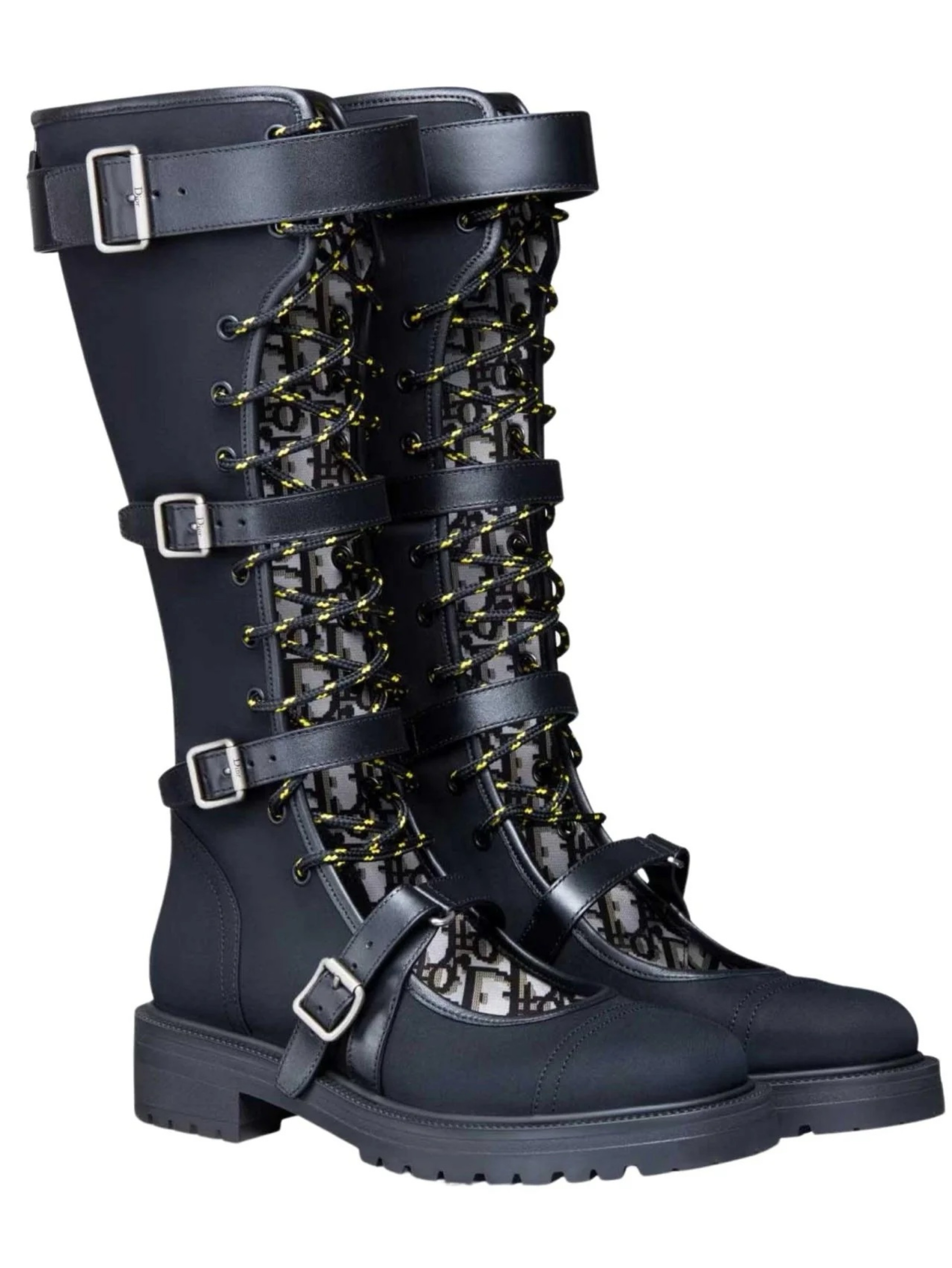 Dior S/S 2013 Dioranger Black Technical Knee High Boots