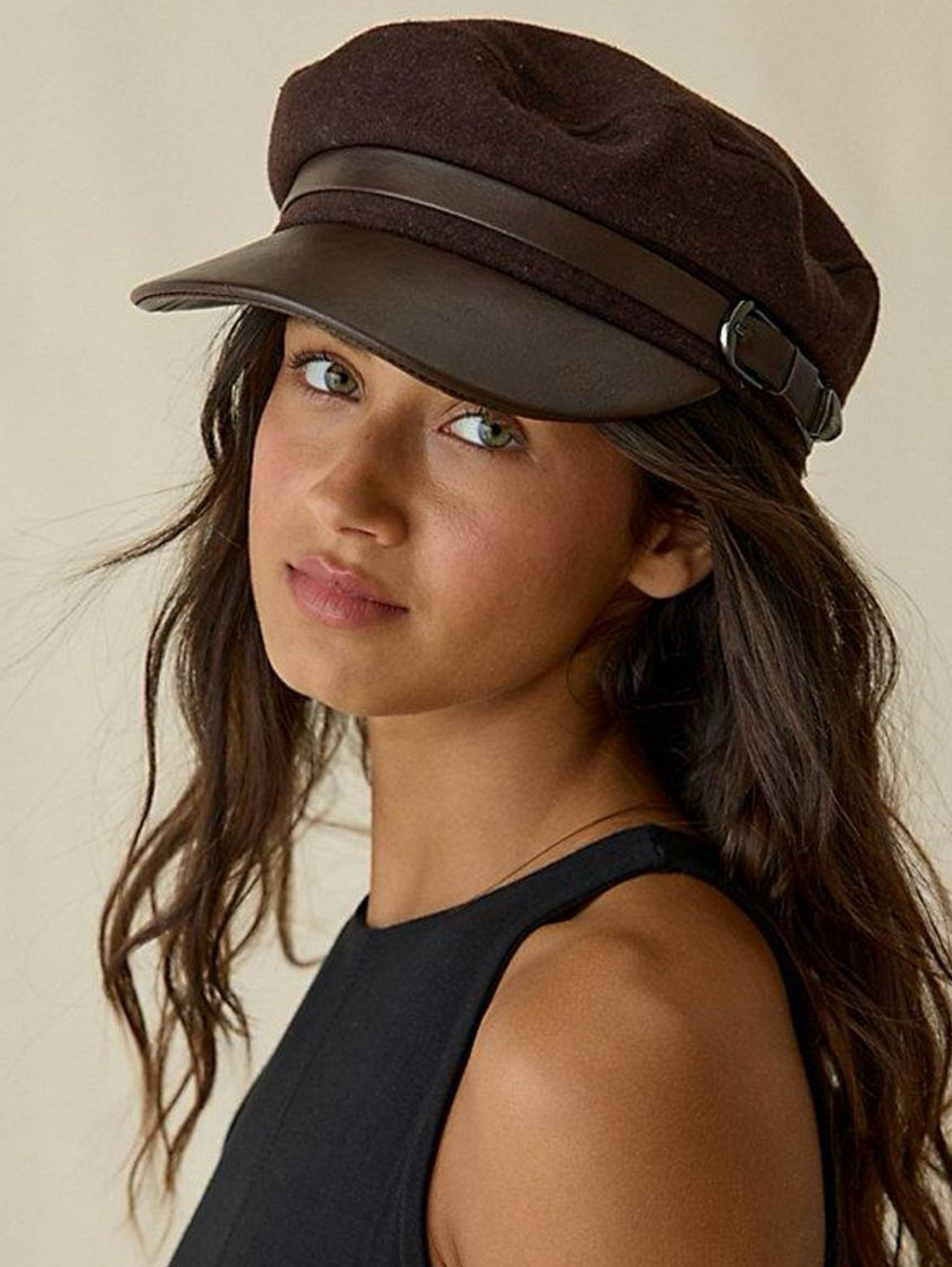 Frye Brown Baker Boy Hat