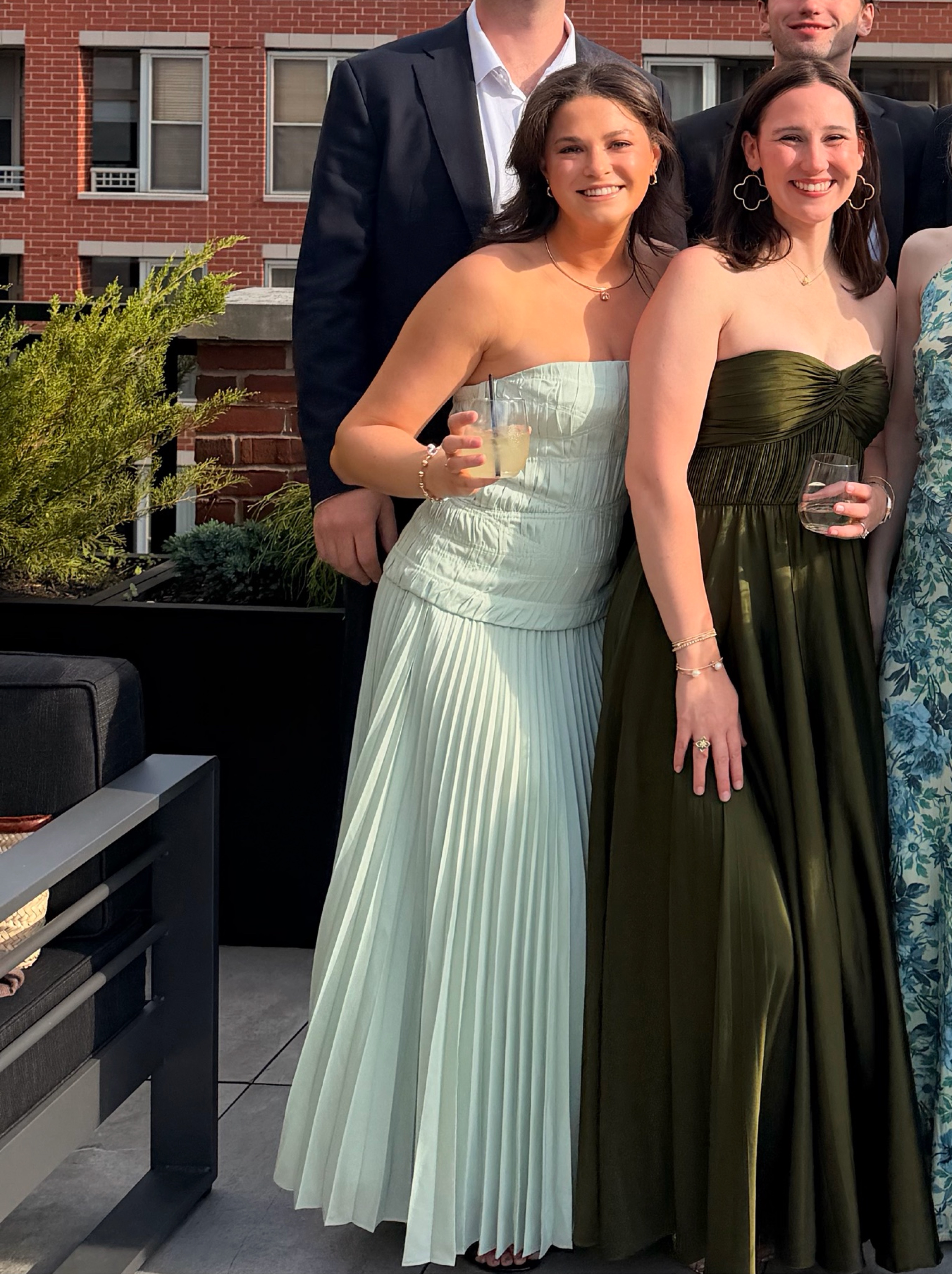 amur pleated strapless dress Amur Women's Milly Strapless Pleated Maxi Dress - Navy