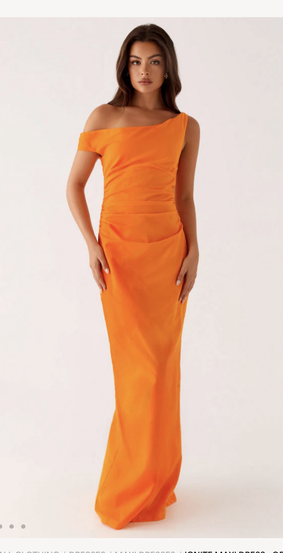 pepper orange dress Pepper Layered Gown Desert Sun / 4