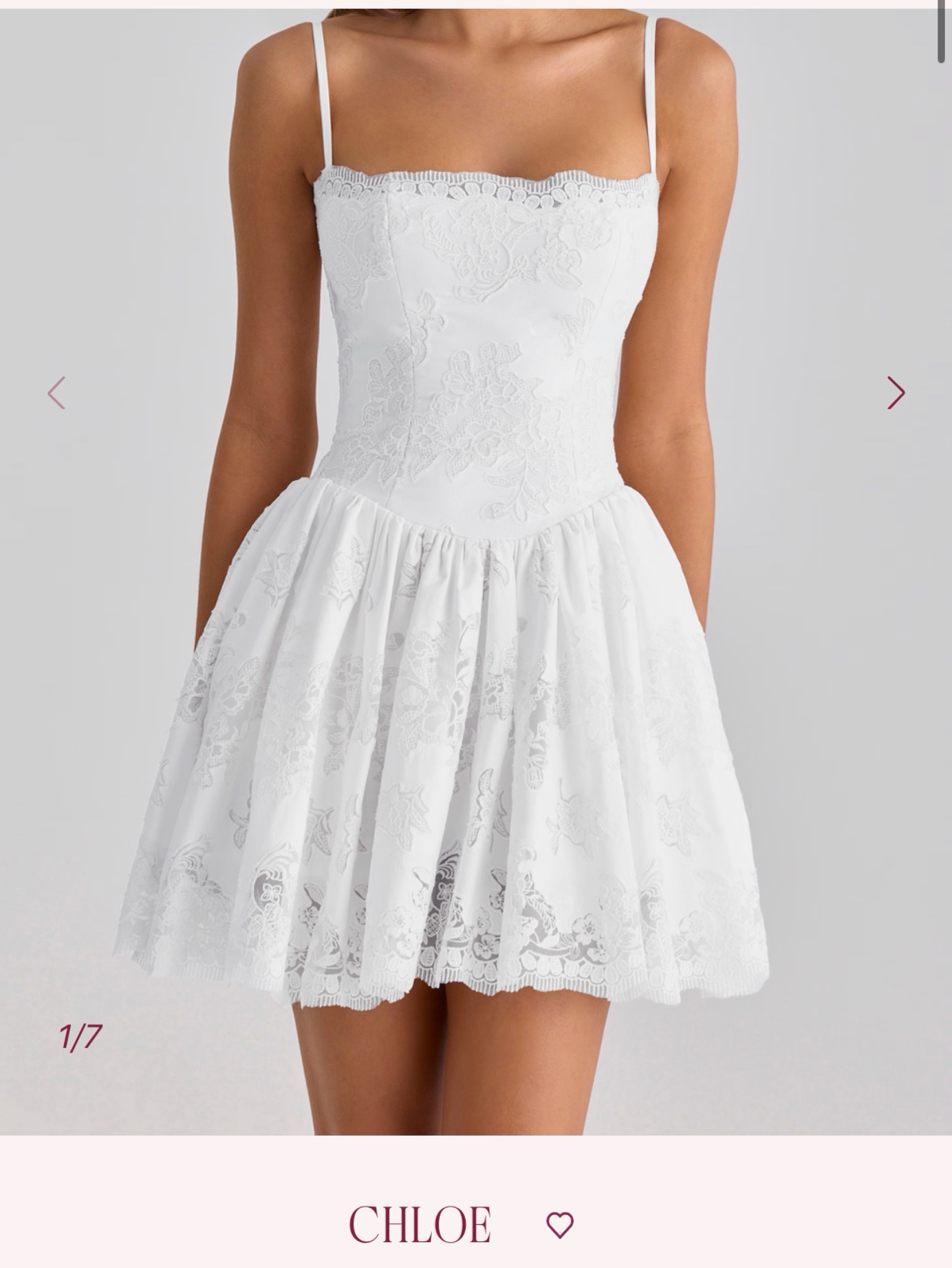 chloe white mini dress House of CB Chloe White Mini Dress, Regular Length by House of CB