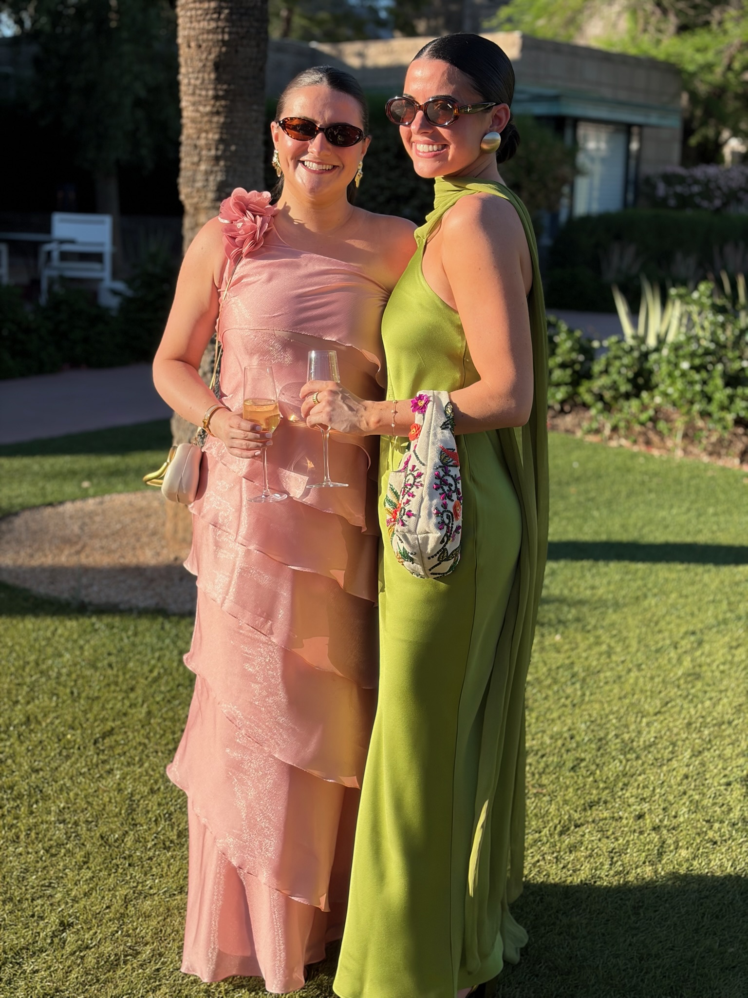 mango green satin dress Mango One Shoulder Drape Satin Midi Dress in Green