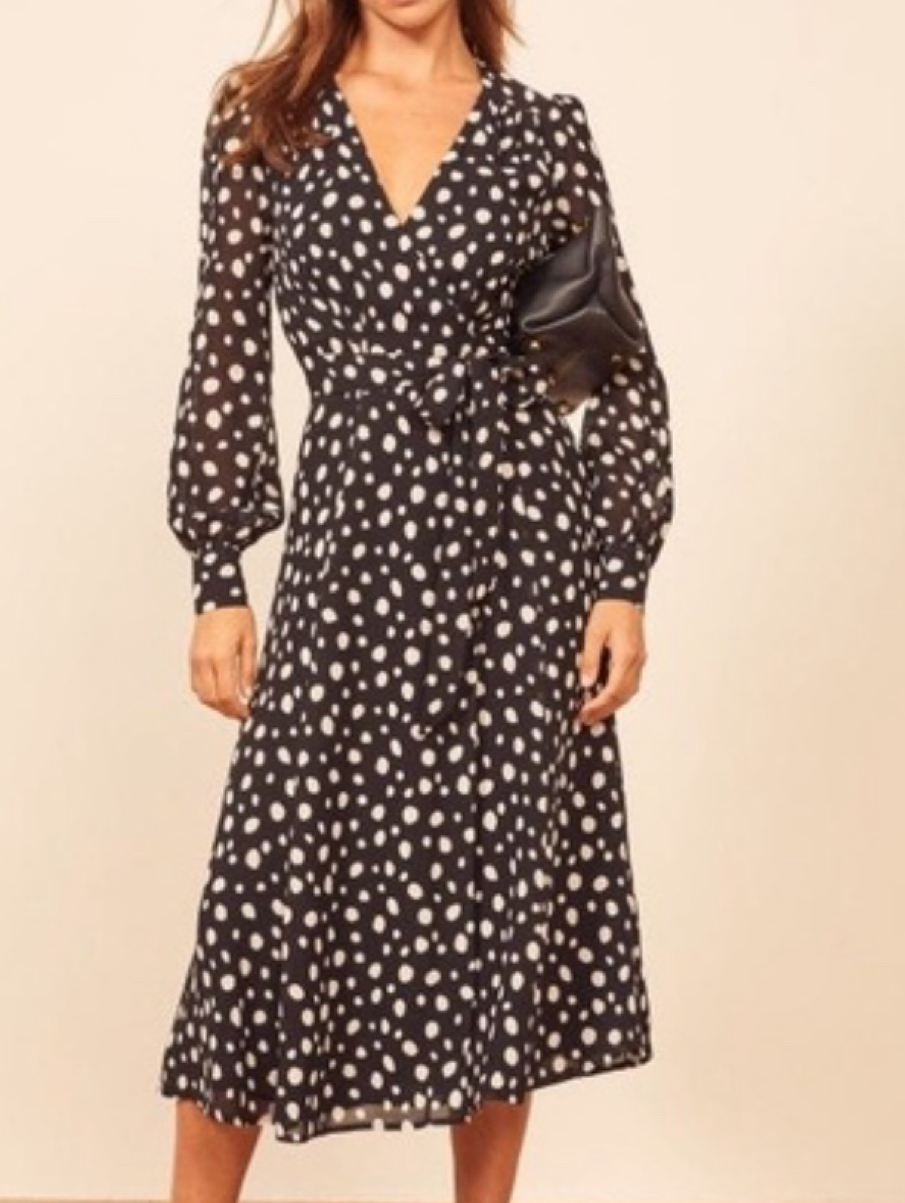Reformation Midi Polka dot dress