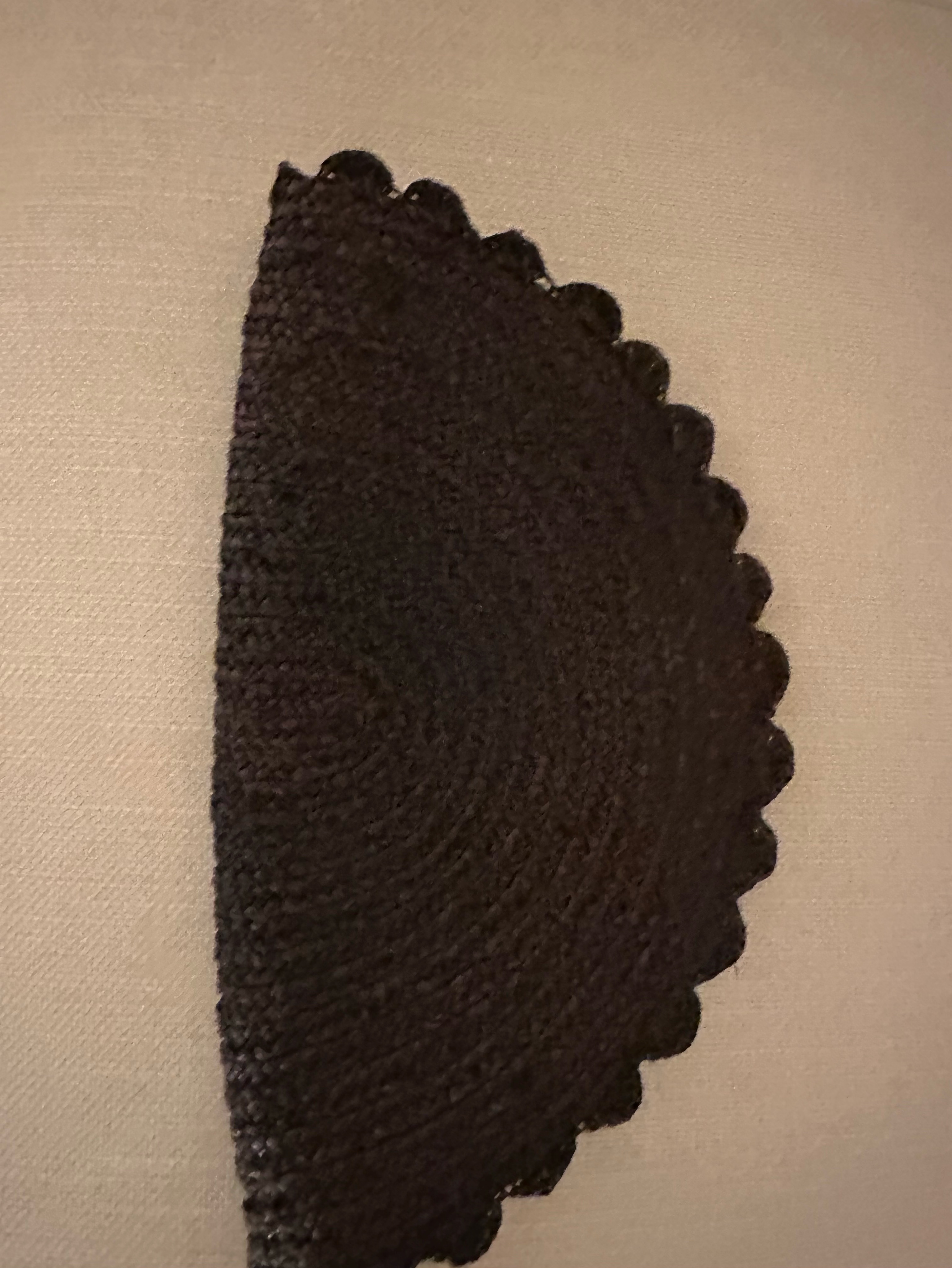 Brown raffia pouch