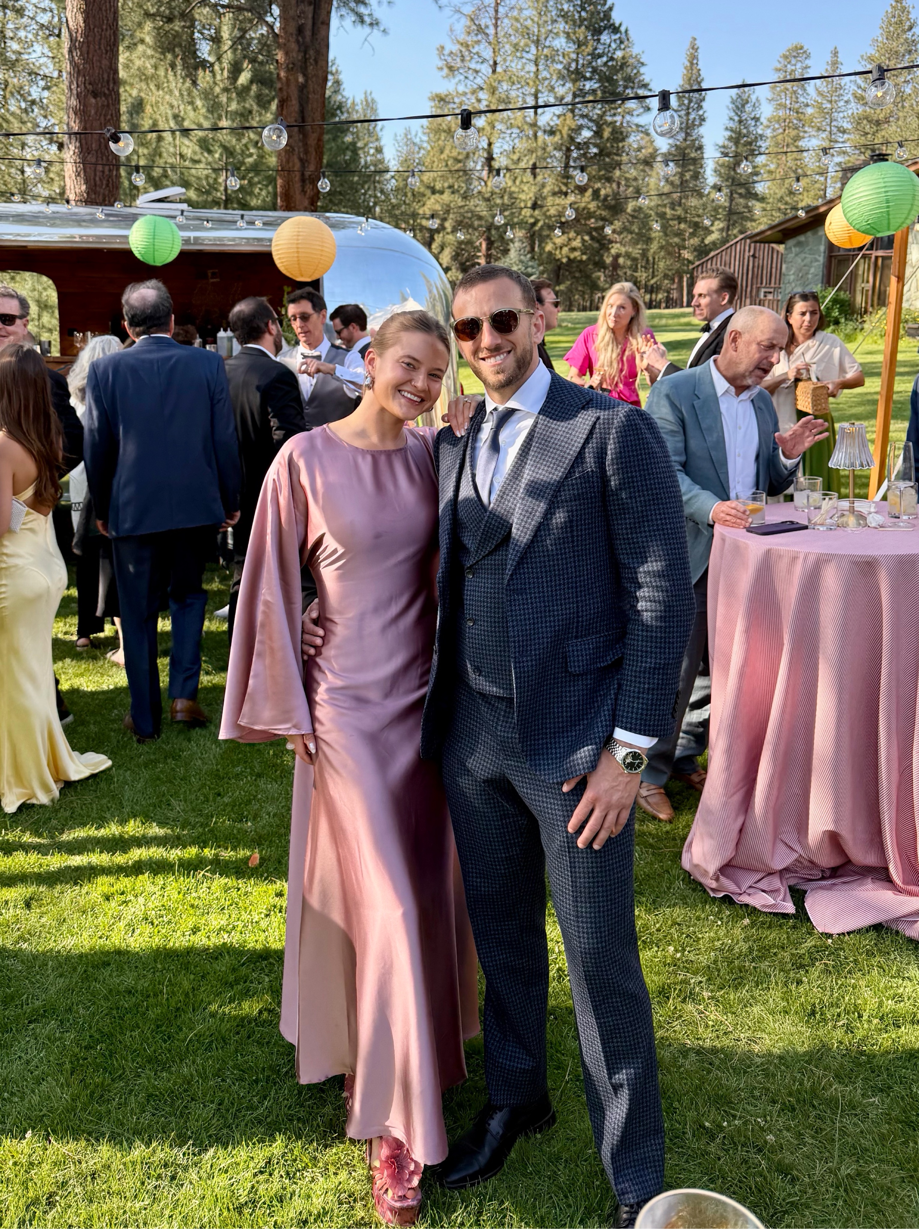 Mauve Satin Dress