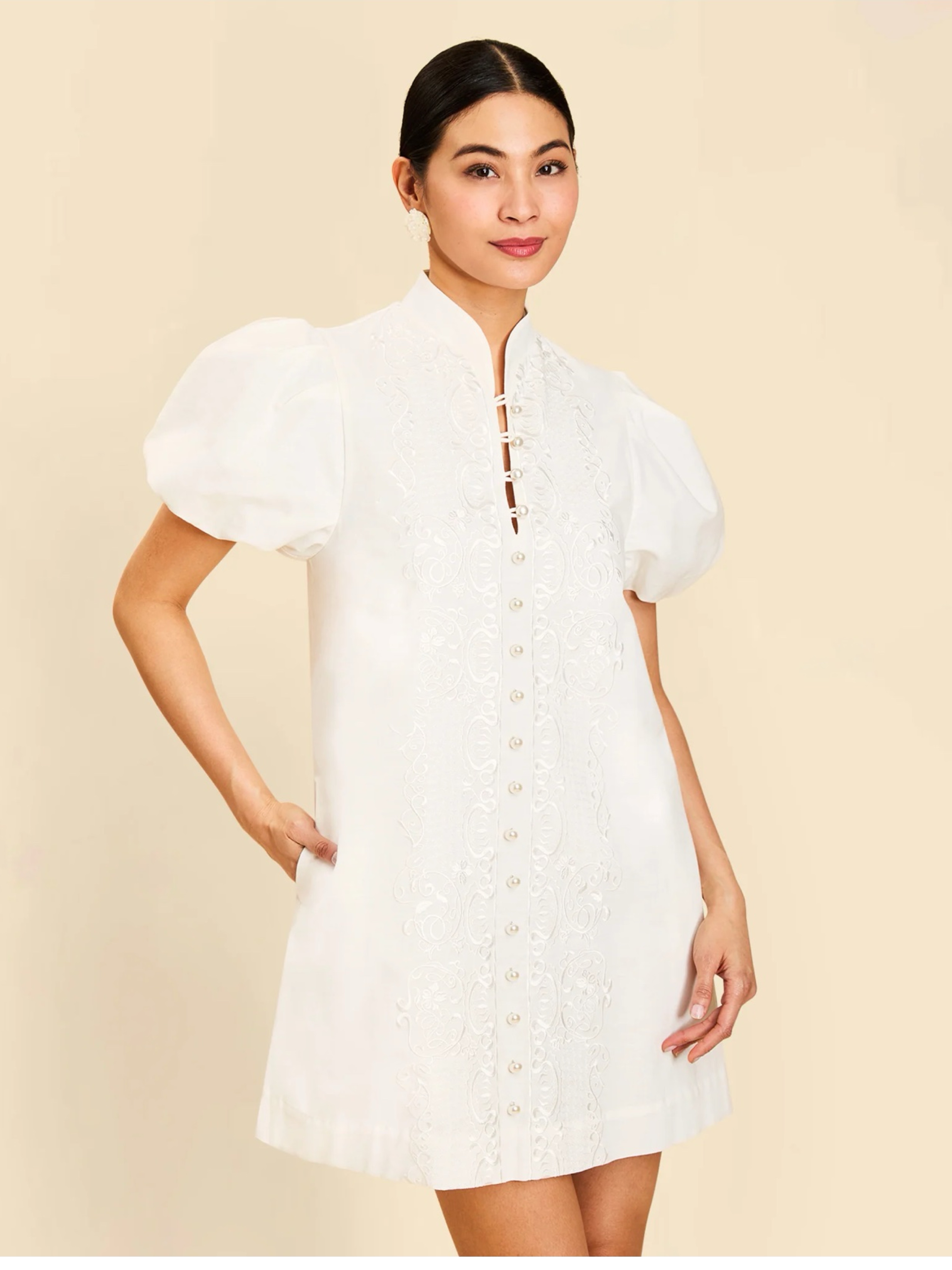 Mestiza Elliana Barong Mini Dress