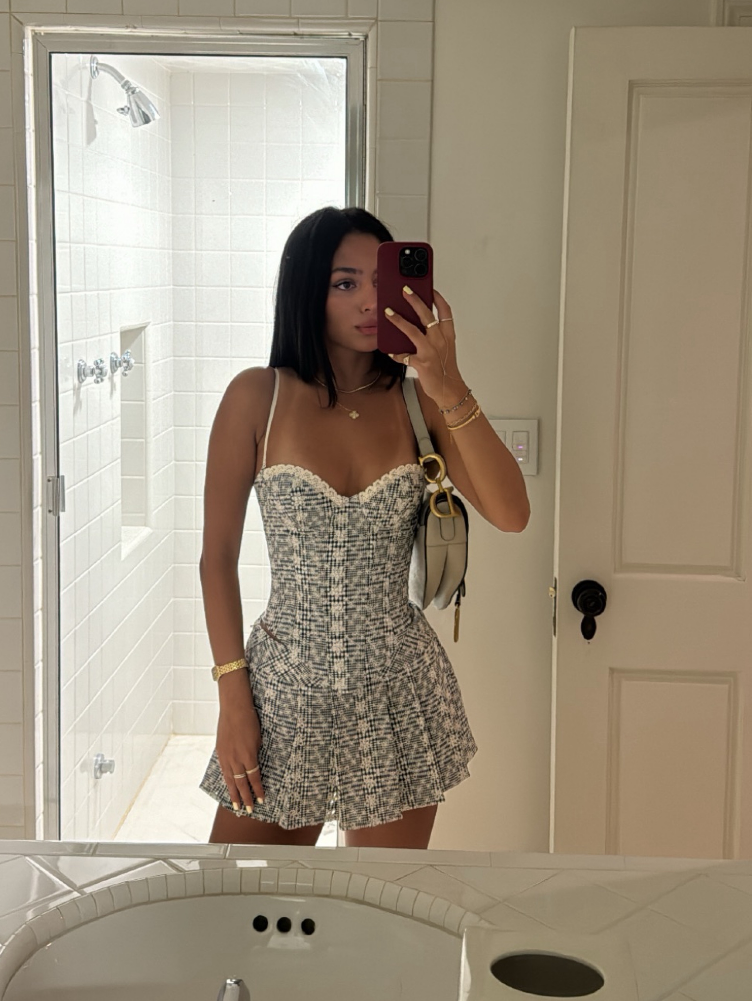 Danielle guizio corset and skirt set