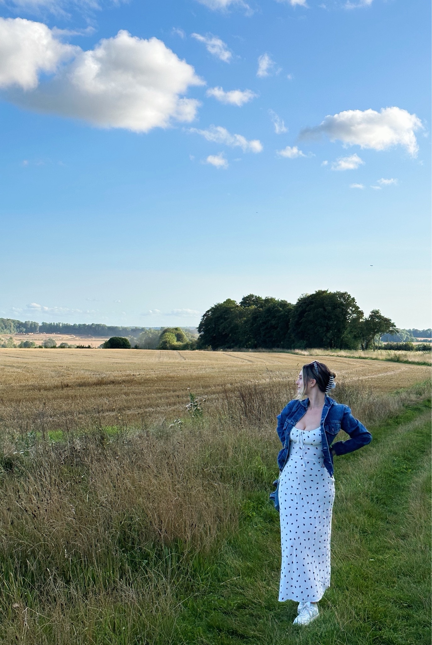 white midi dress with puff sleeves Casa Puff Sleeve Midi Dress