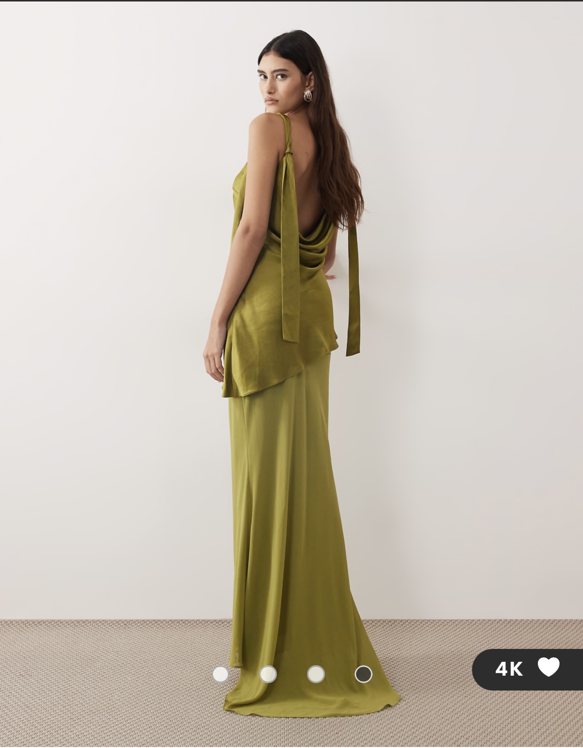 prom dresses gold and pink Rose Gold Long A-Line Formal Prom Dress 4226 Rose Gold / XSmall main image 0