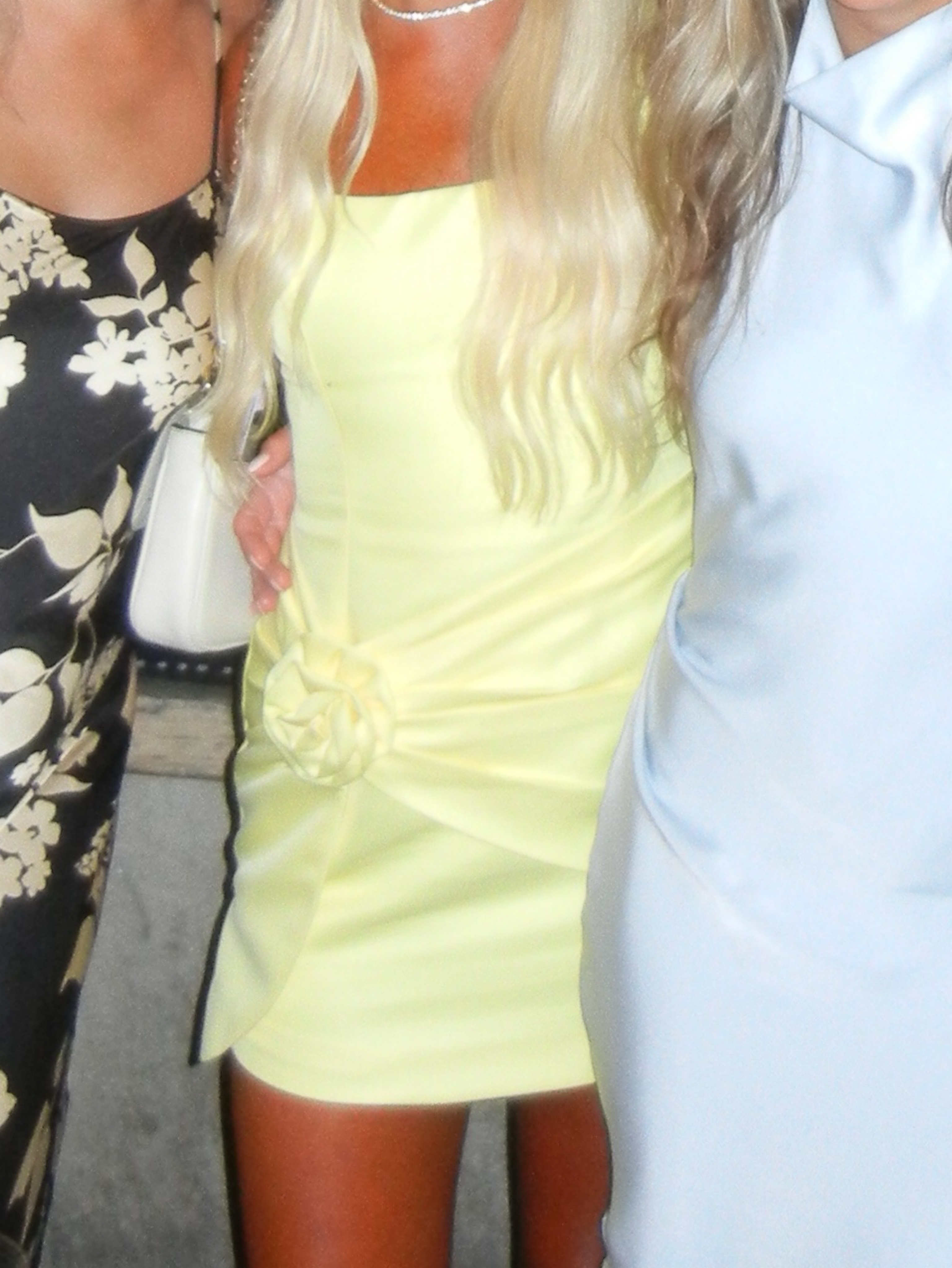 hello molly yellow mini dress HELLO MOLLY Upon A Cloud Strapless Mini Dress Yellow