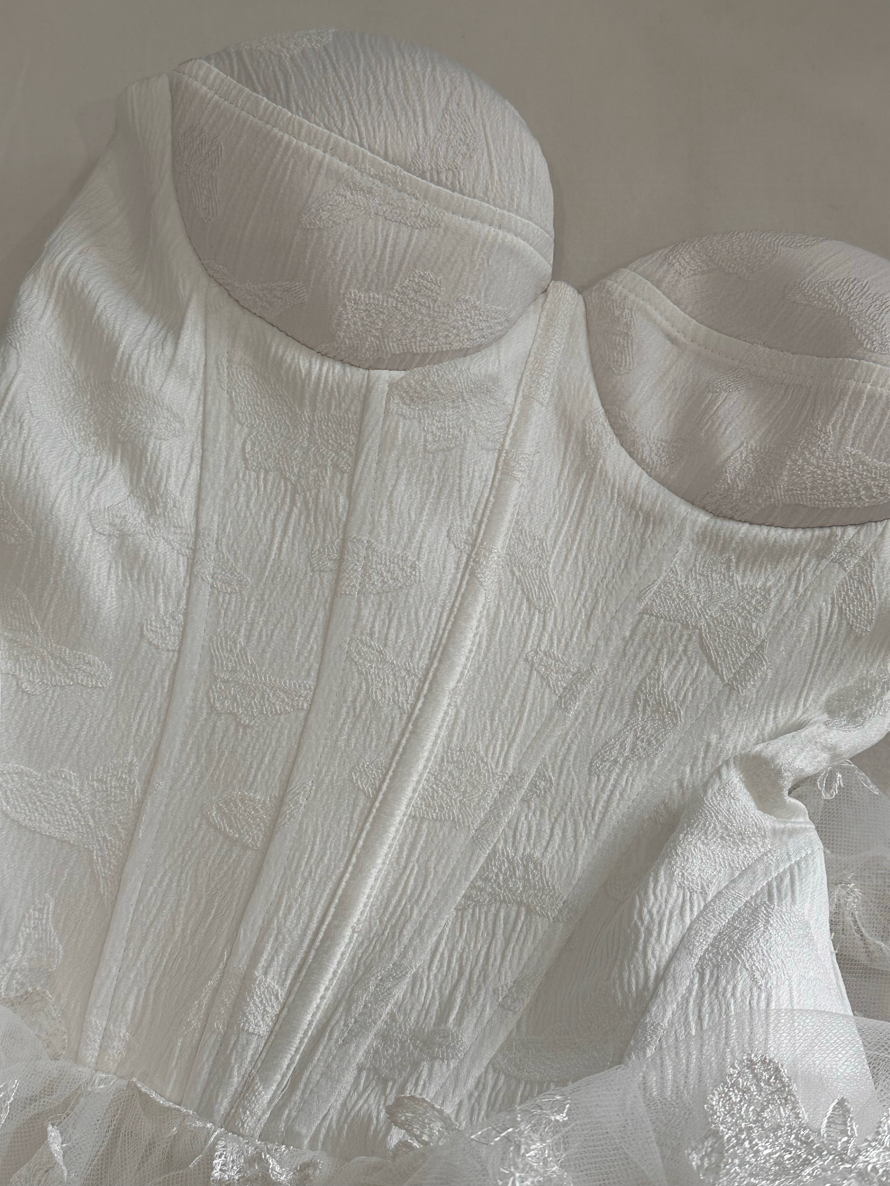 cathy embroidered pocket dress Carey Embroidered Linen Dress in White Meadow Embroidery Ivory