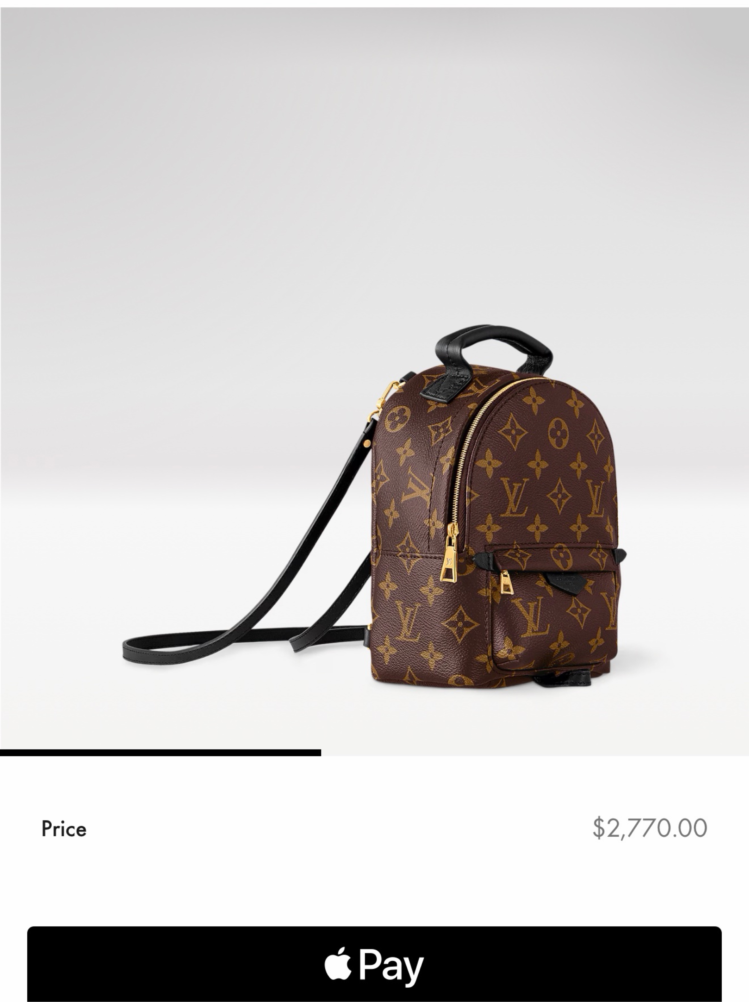 LOUIS VUITTON パームスプリングス バックパックMINI Louis Vuitton Palm Springs Mini Monogram Canvas Backpack by Louis