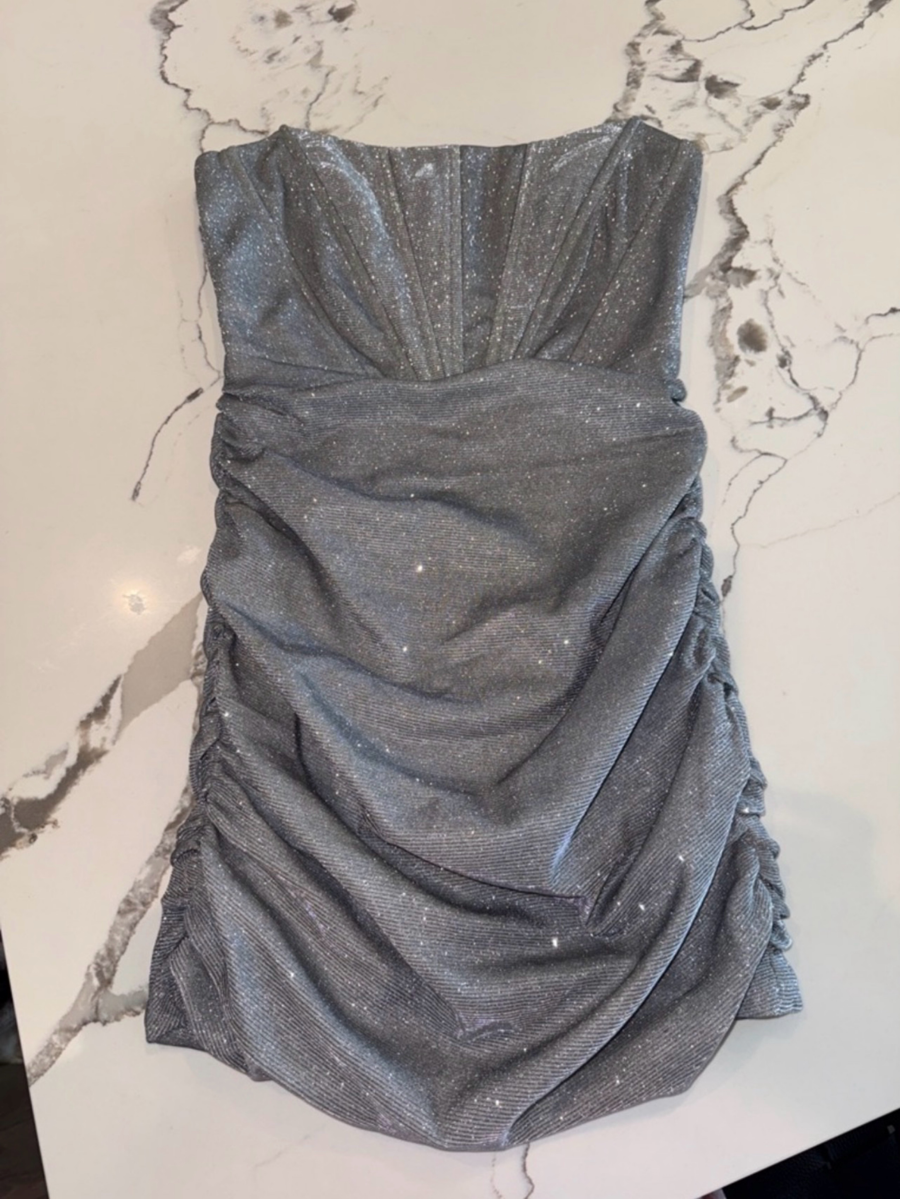 babyboo silver dress Alice Mini Dress