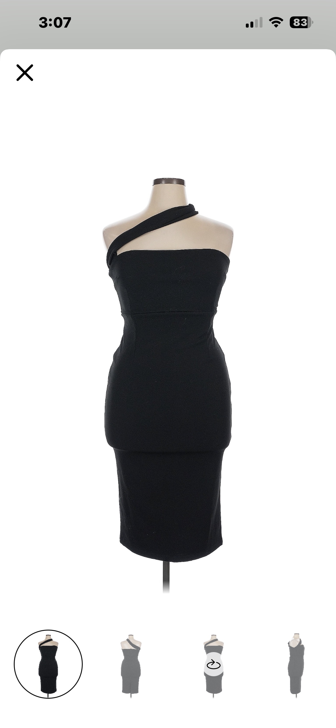 Lulus Black One-Shoulder Midi Dress by Lulus - Pickle