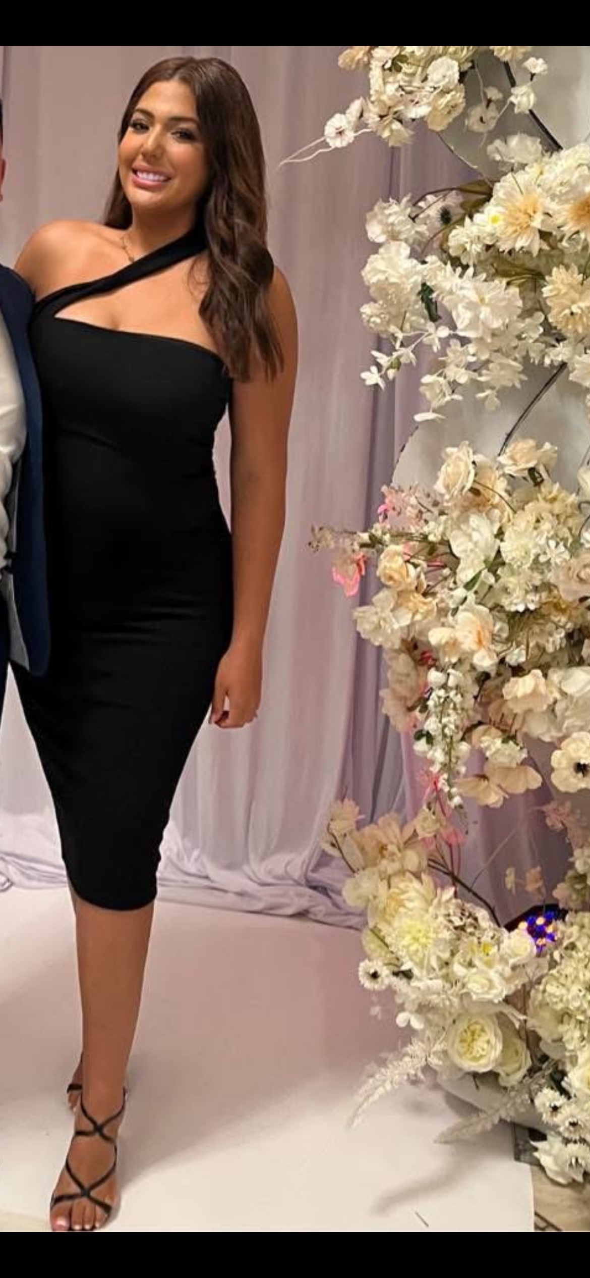 Lulus Black One-Shoulder Midi Dress by Lulus - Pickle Lulus Black One-Shoulder Midi Dress by Lulus - Pickle