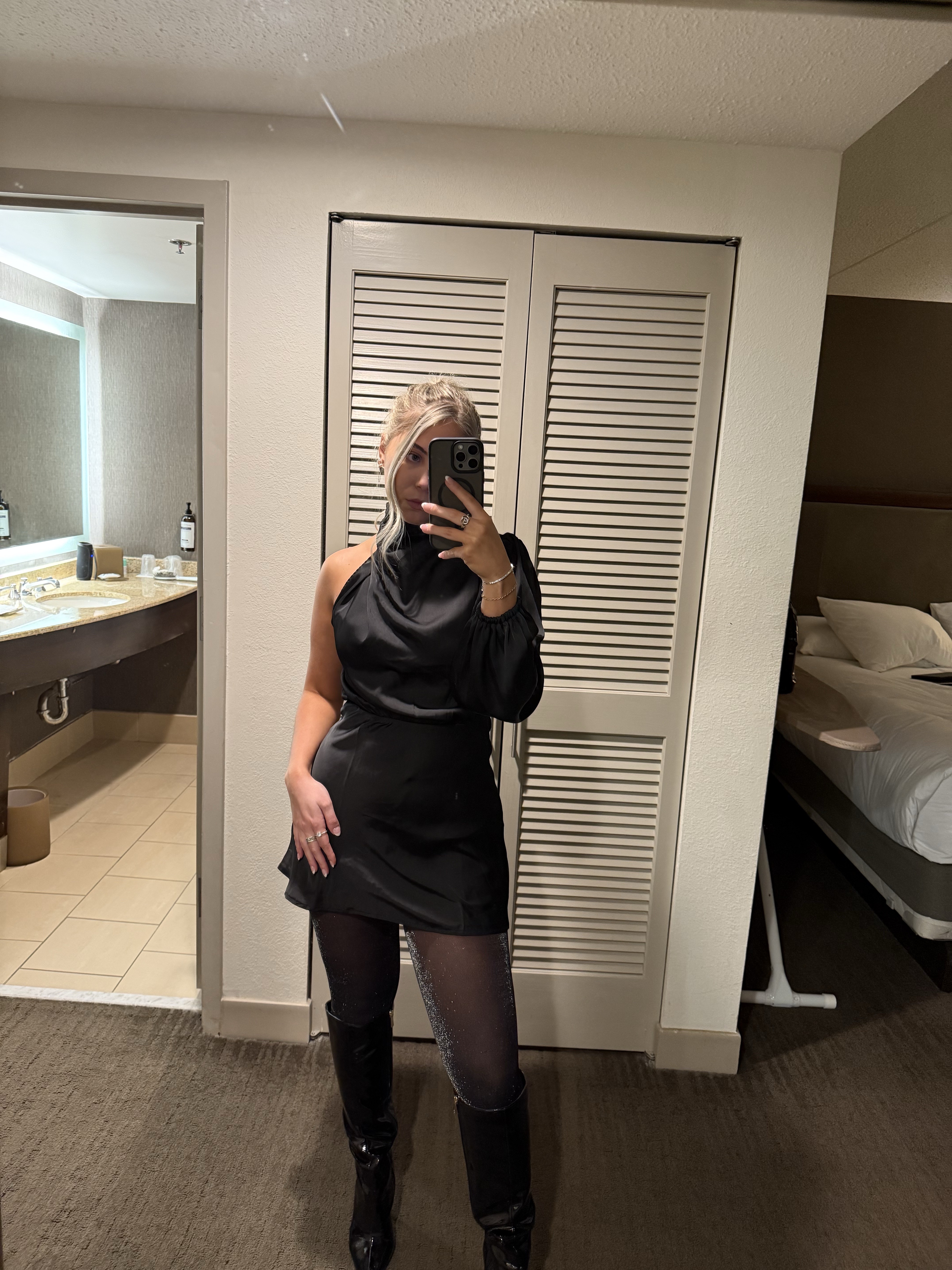 Hello Molly one shoulder black dress by Hello Molly - Pickle