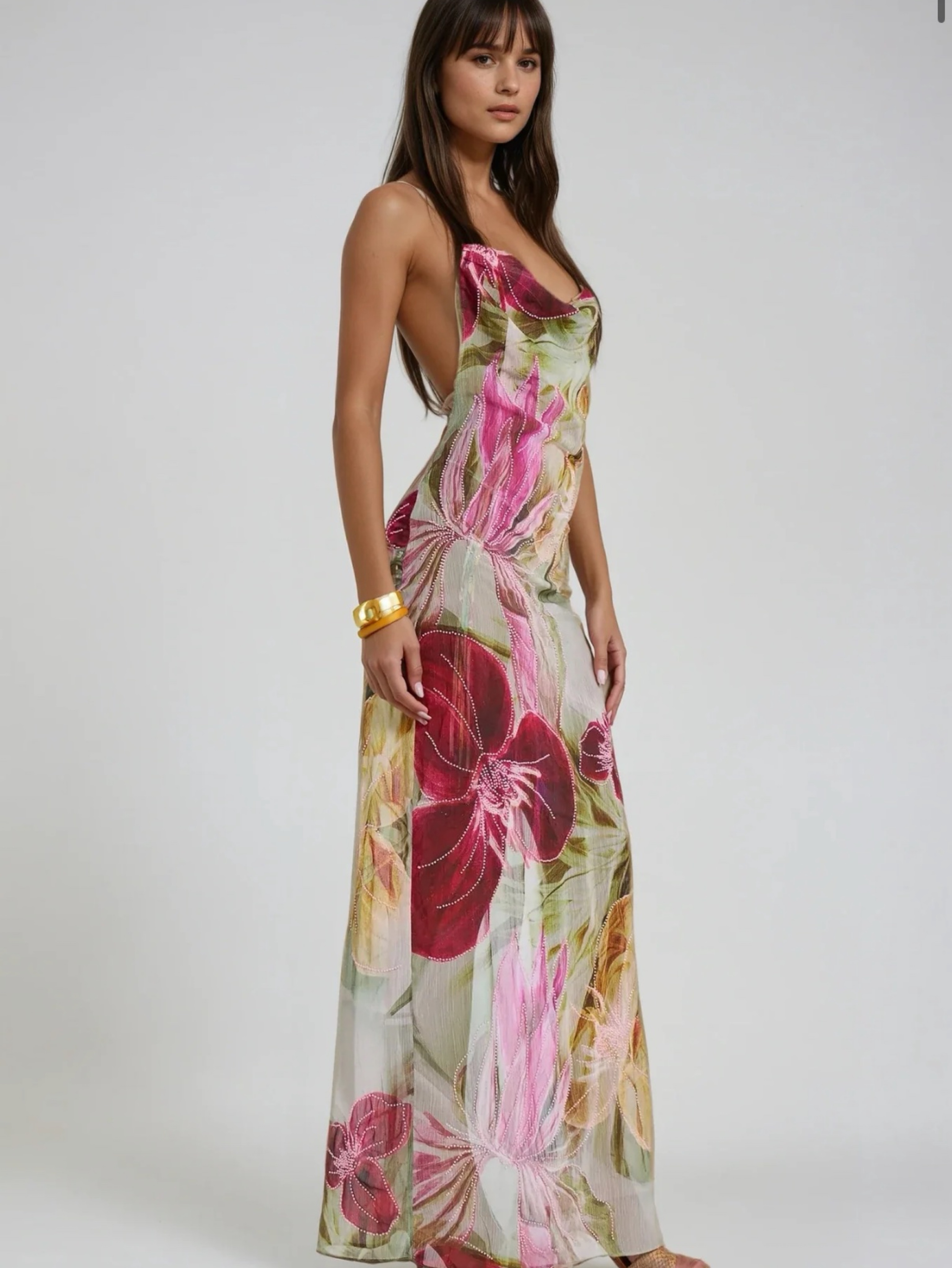 Cream Floral Print Maxi Dress by Camilla the label - Pickle