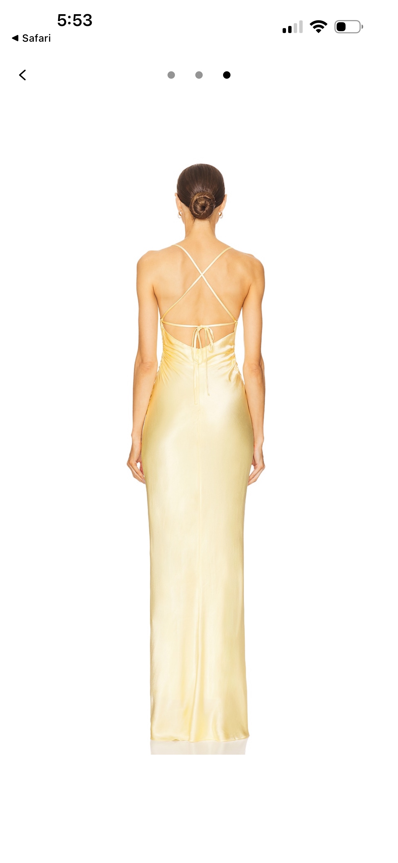 gold shona joy dress Shona Joy La Lune One Shoulder Cowl Back Maxi Dress in Tan