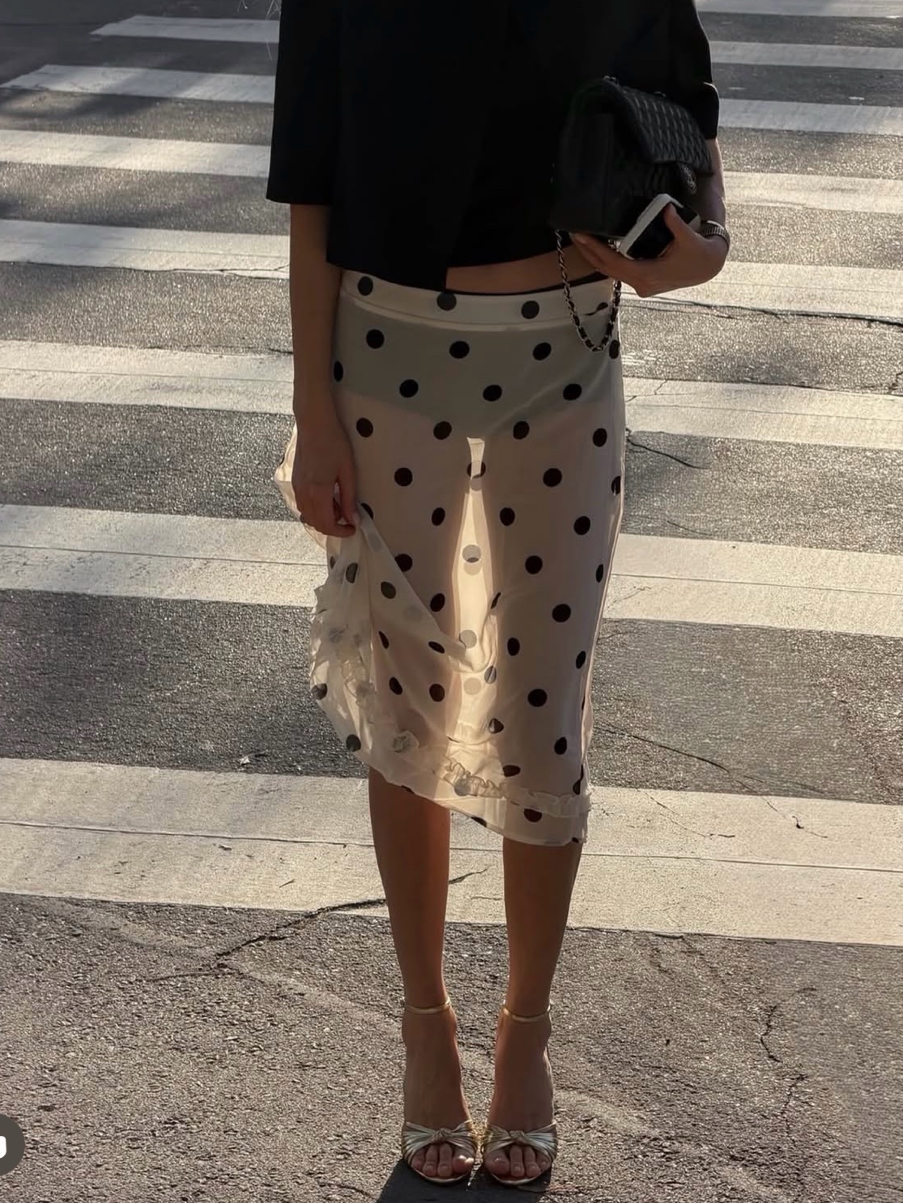 Susamusa Polka Dot Skirt