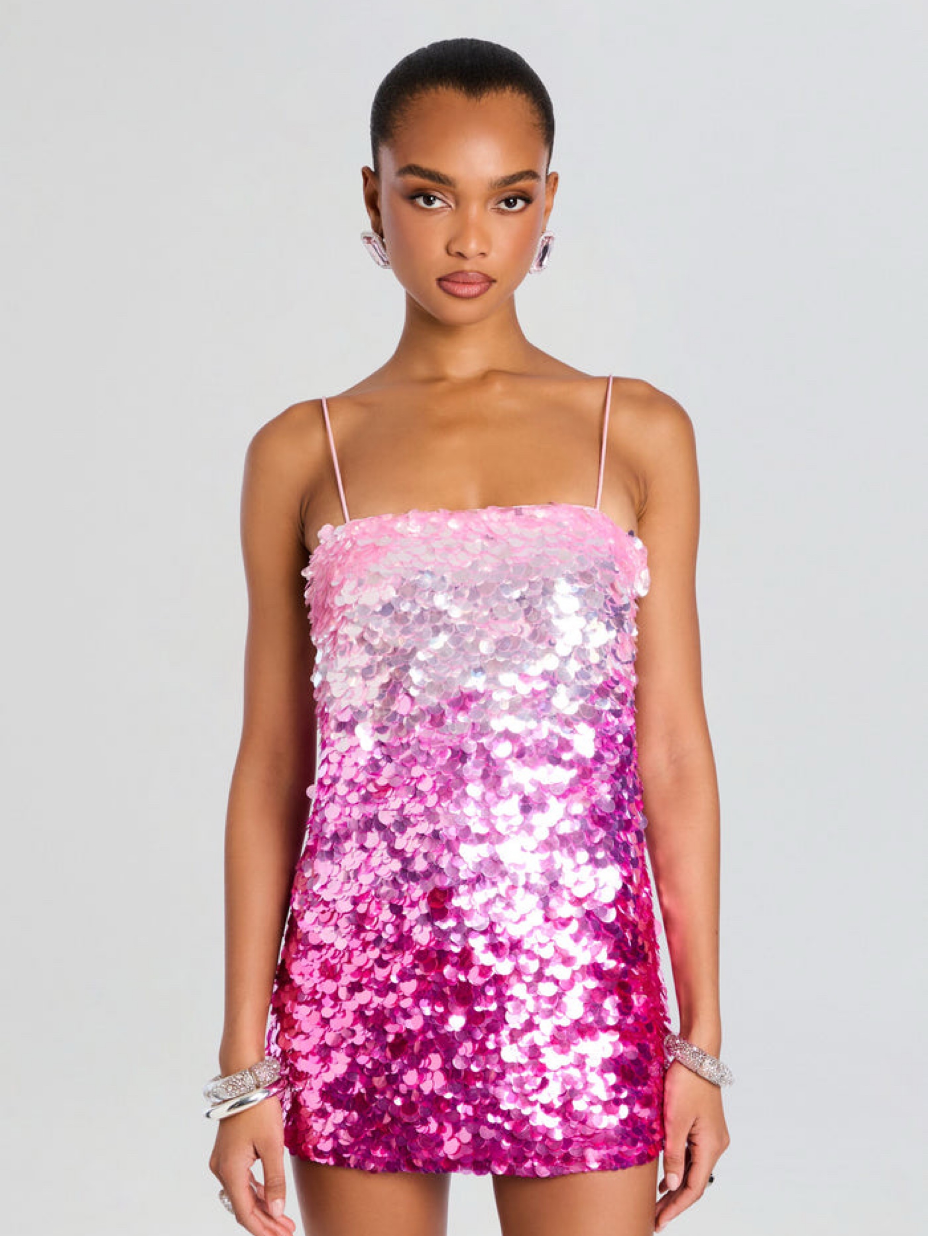hot pink sequin mini dress Sofie Strapless - US 18 and boning to snatch your waistline to perfection 39630 Jovani Short and Cocktail